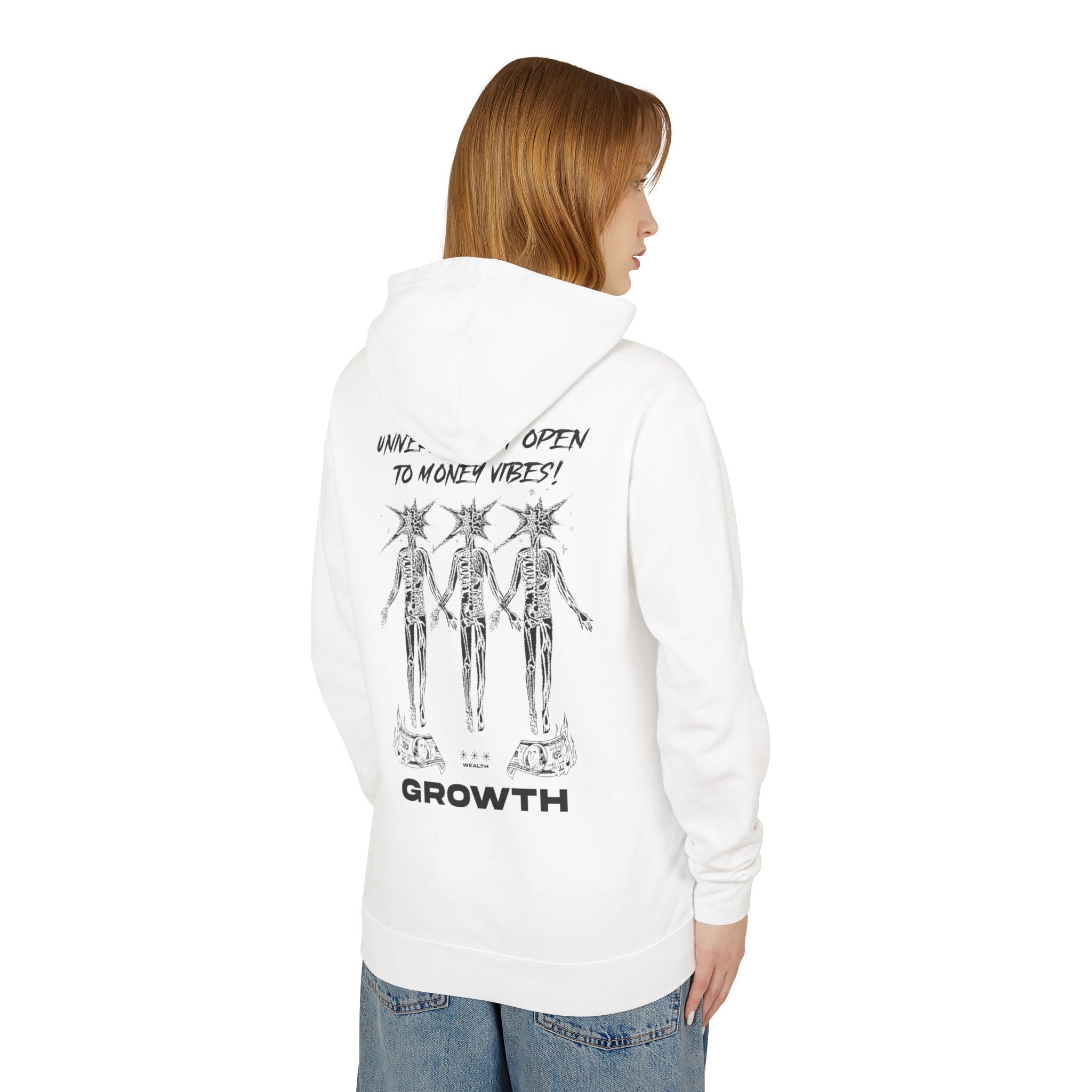 Universe, I Am Open to Money Vibes Hooded Sweatshirt