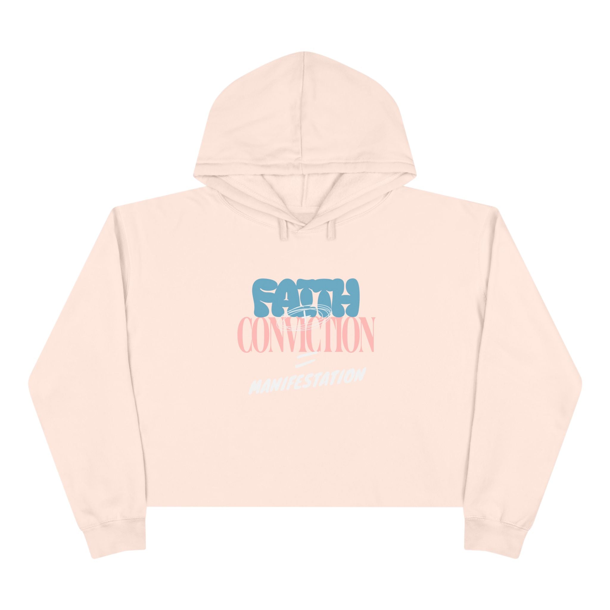 Faith + Conviction Manifestation Unisex Crop Hoodie