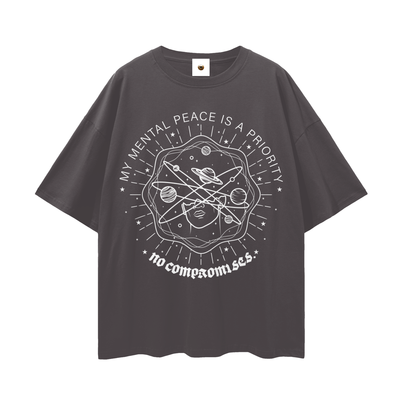 My Mental Peace Is A Priority Streetwear Loose Drop Shoulder T-Shirt