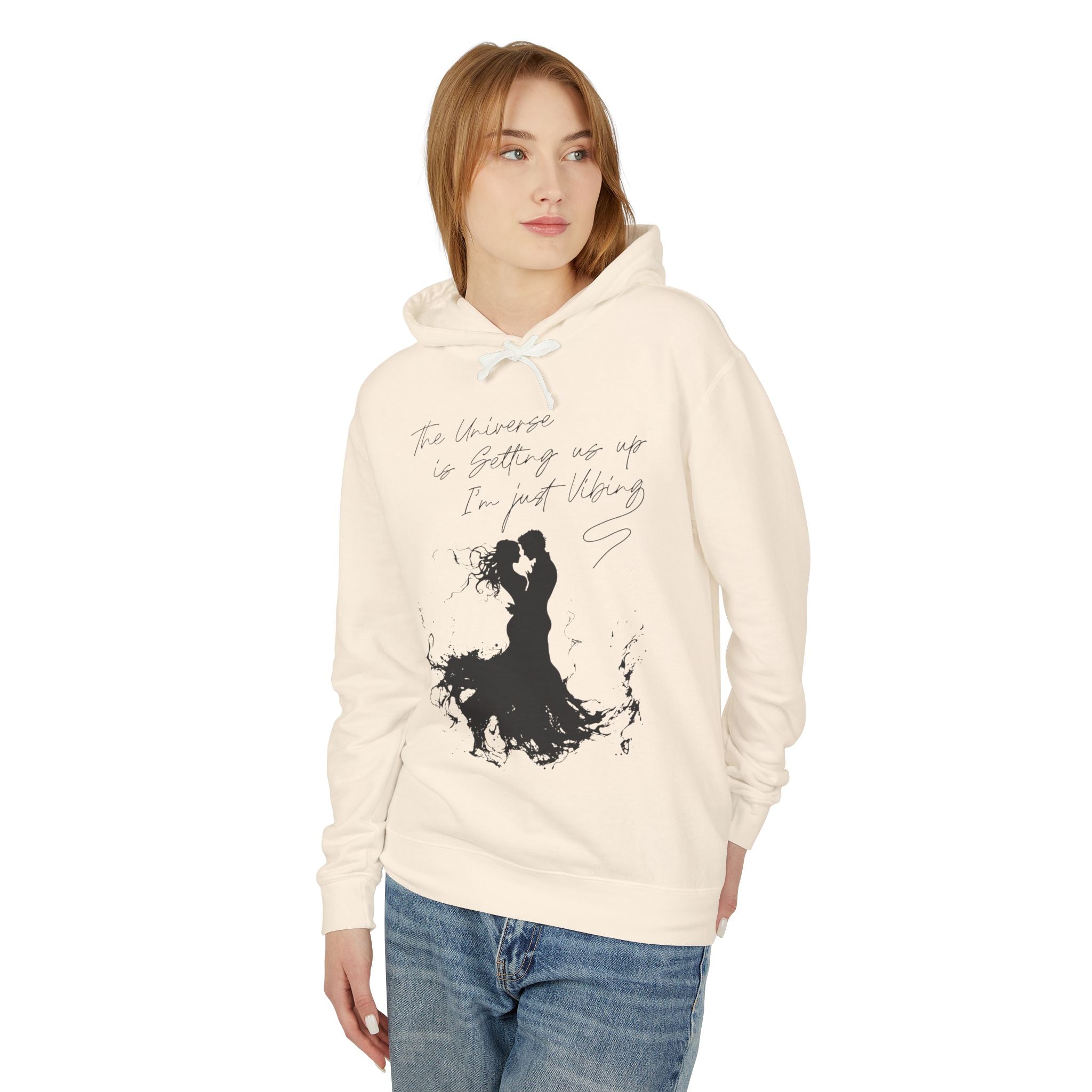 The Universe Is Getting Us Up I'm Just Vibing Hooded Sweatshirt