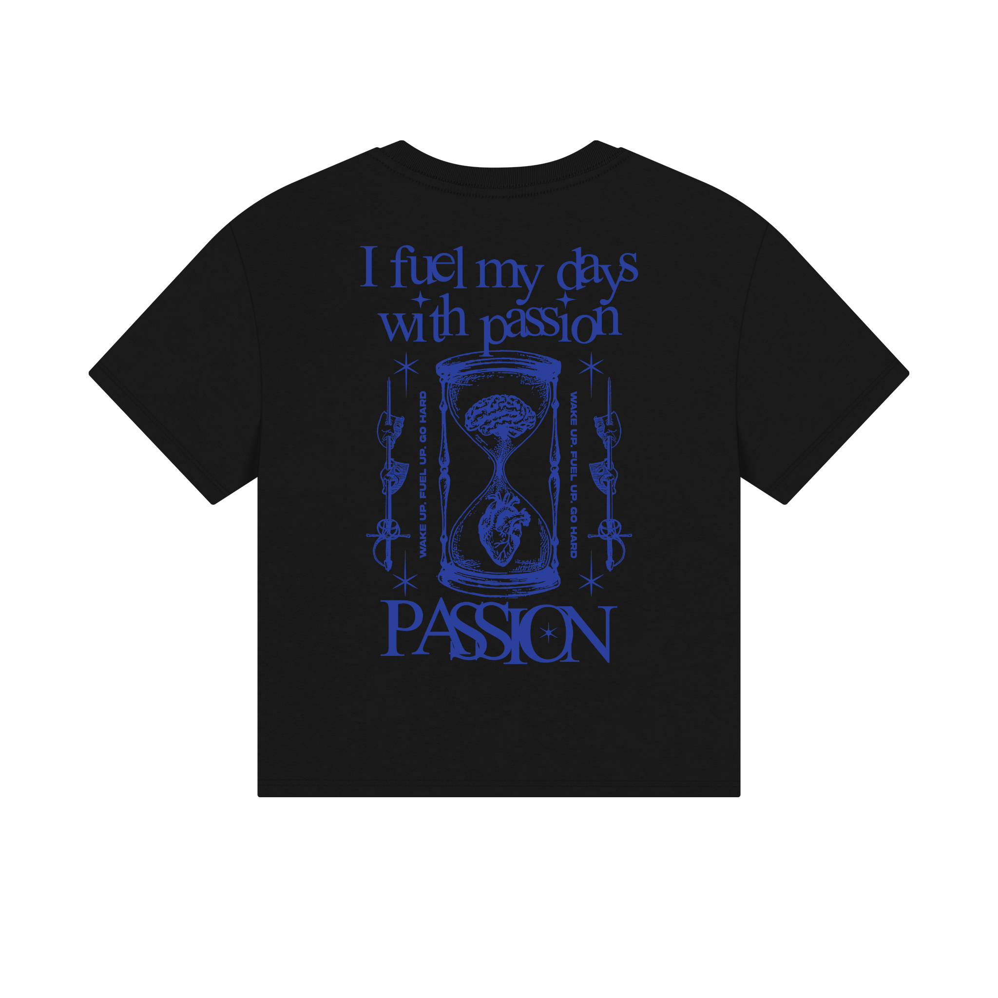 I fuel my days with passion UNISEX Cropped Boxy Tee