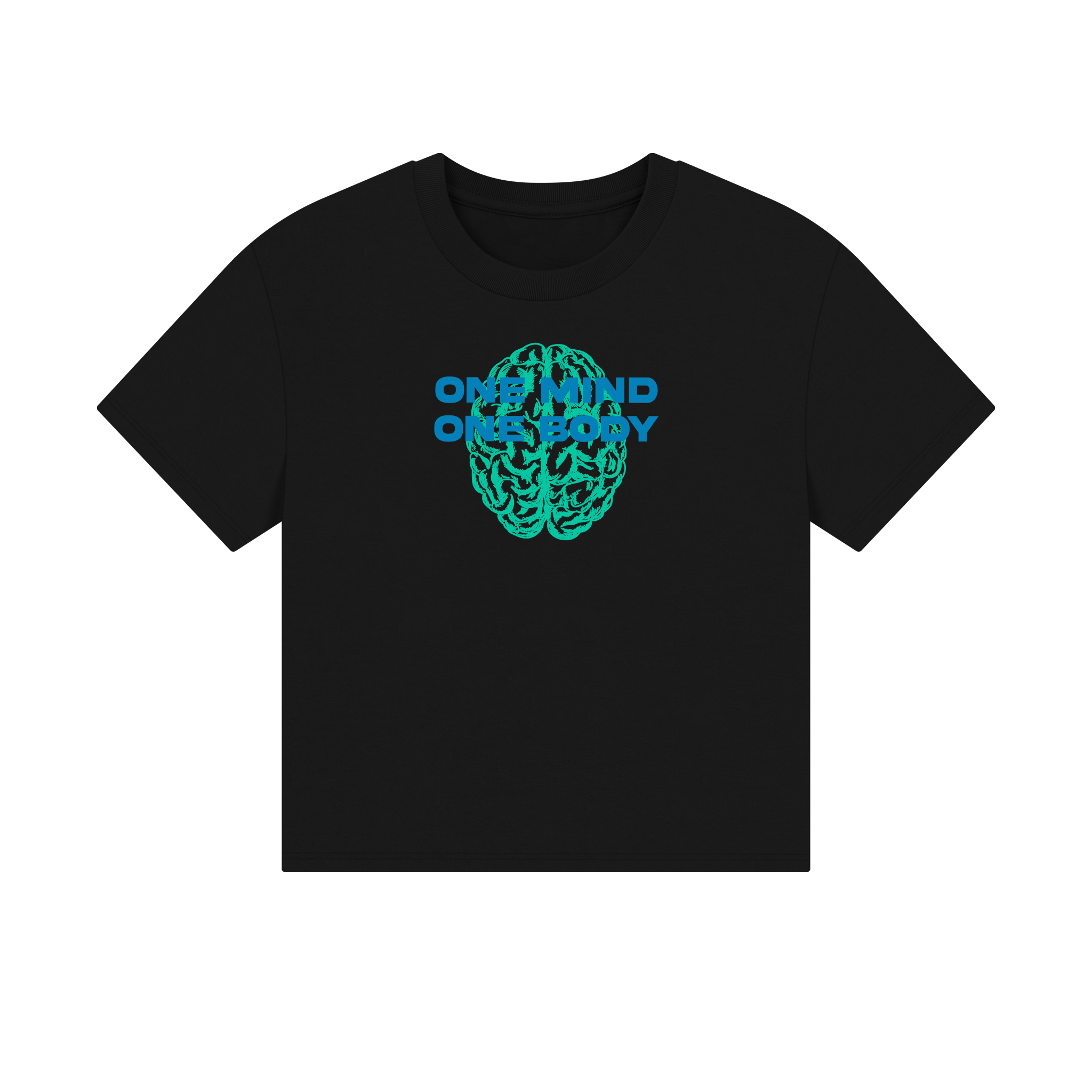 My body and mind work in harmony Unisex Cropped Boxy Tee