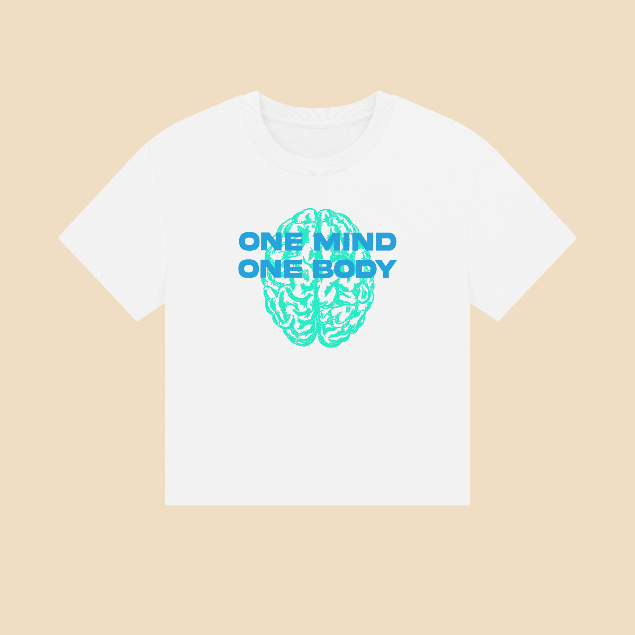 My body and mind work in harmony Unisex Cropped Boxy Tee