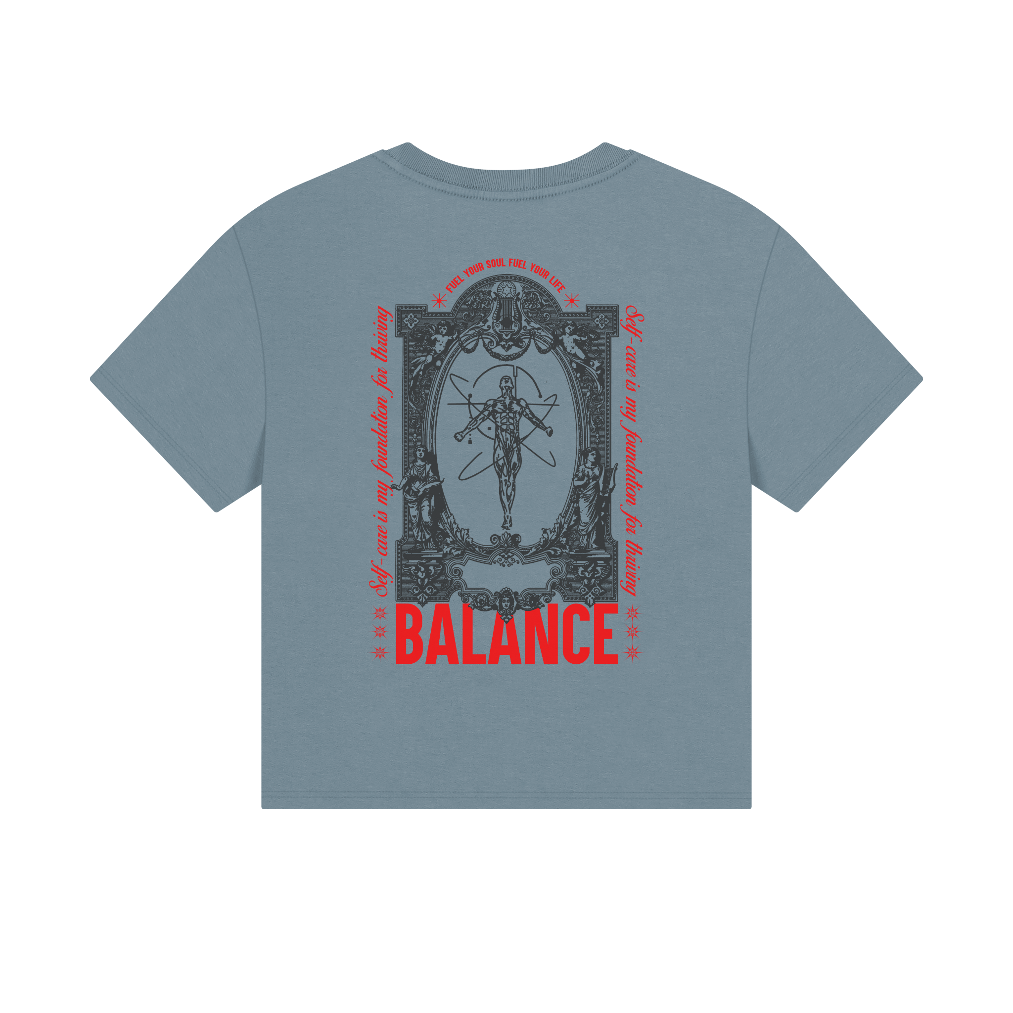 Self-care is my foundation for thriving Unisex Cropped Boxy Tee