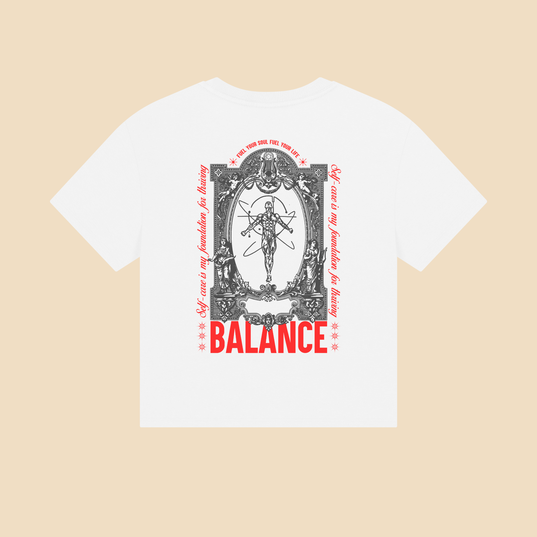 Self-care is my foundation for thriving Unisex Cropped Boxy Tee