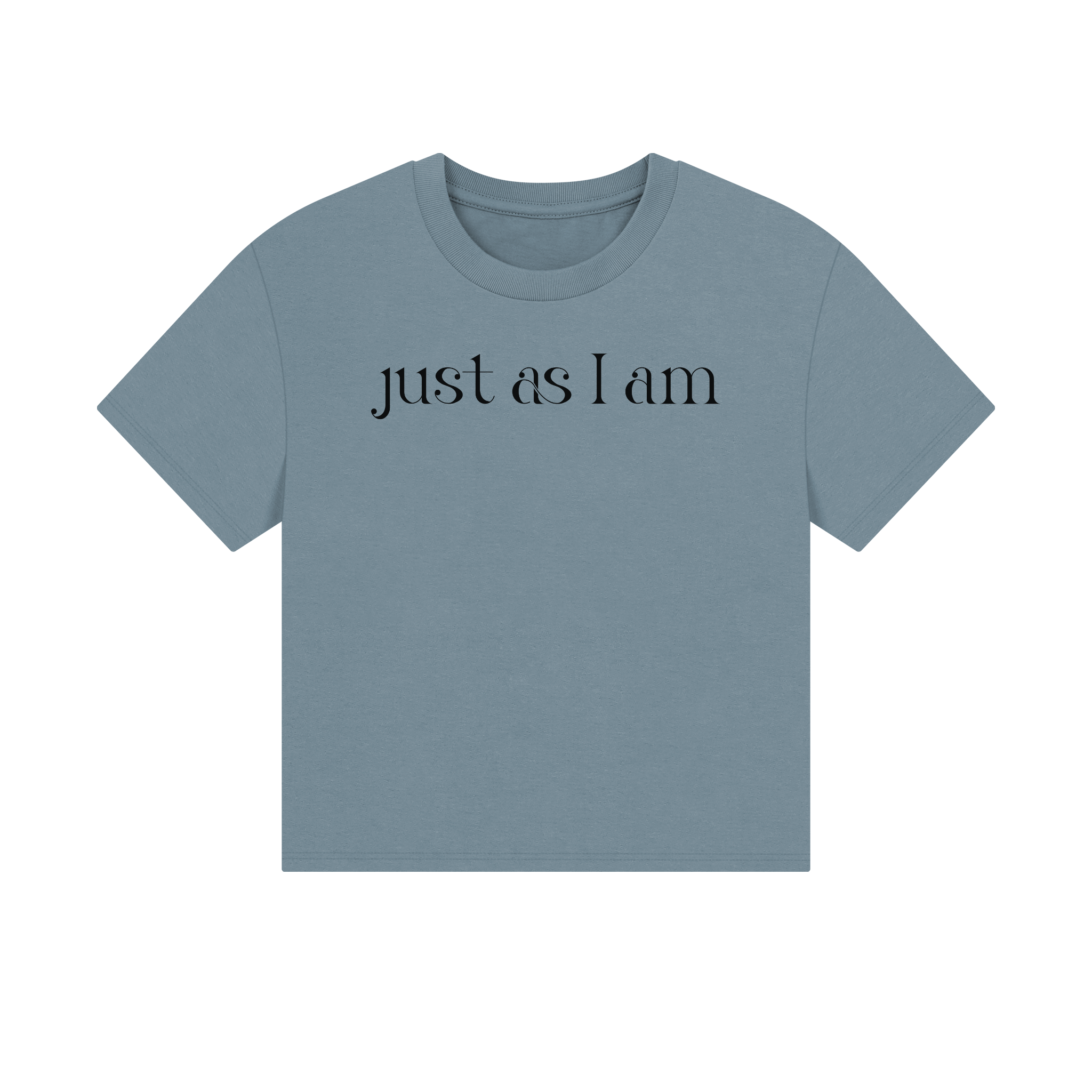 I’m enough, just as I am—no edits needed Unisex Cropped Boxy Tee