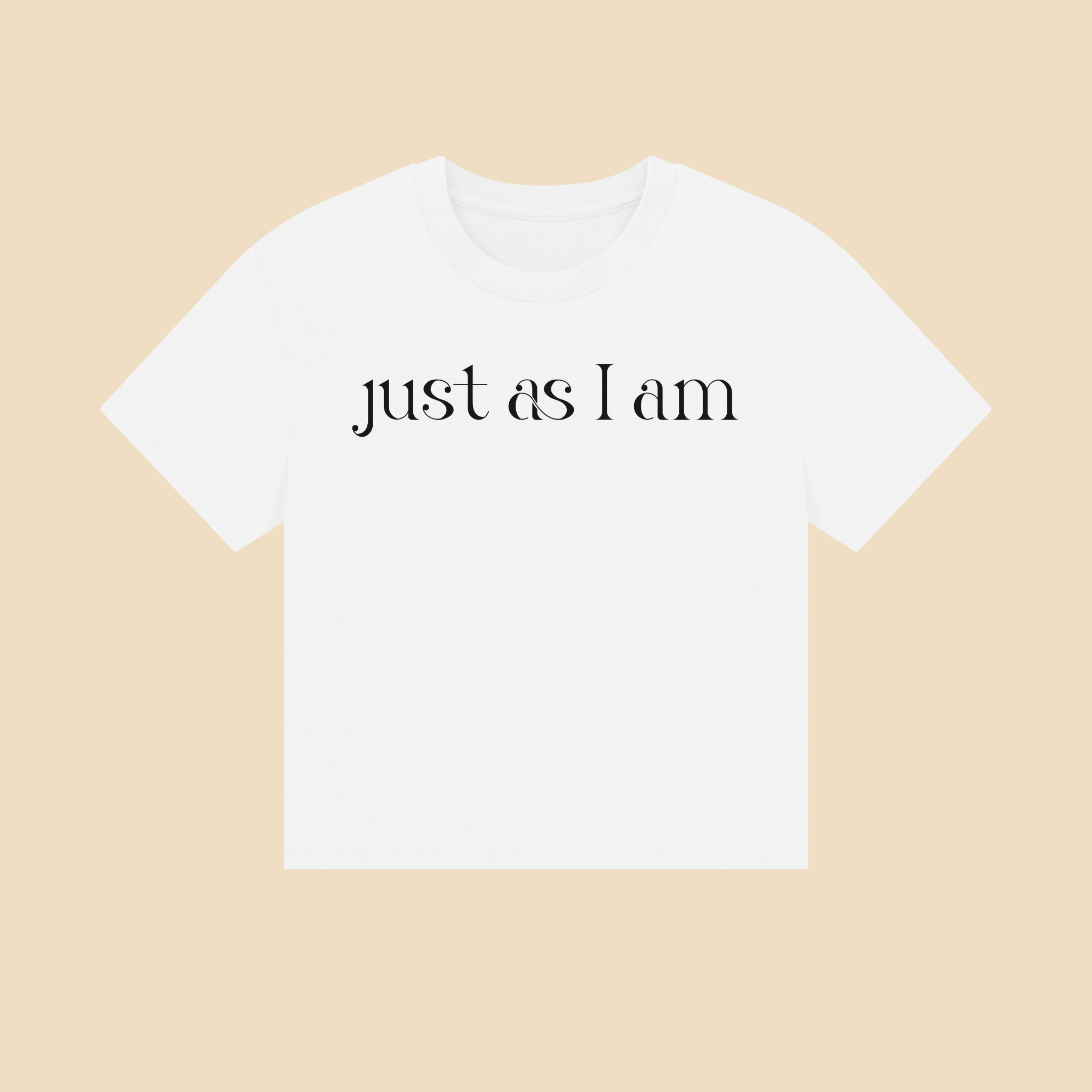 I’m enough, just as I am—no edits needed Unisex Cropped Boxy Tee