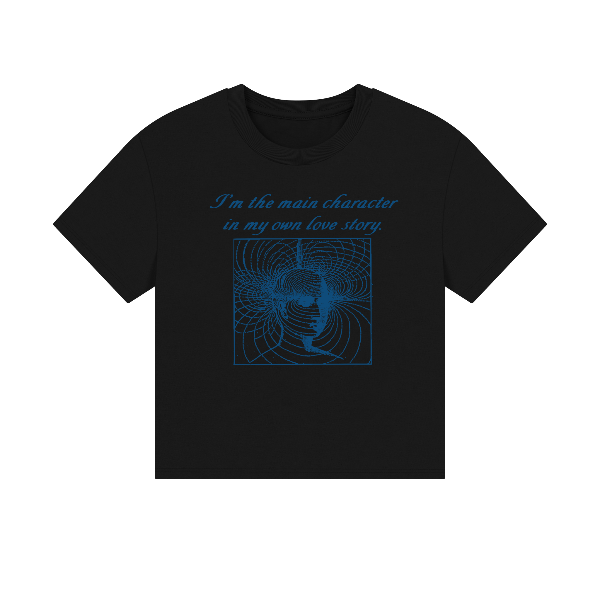 I’m the main character in my own love story Unisex Cropped Boxy Tee