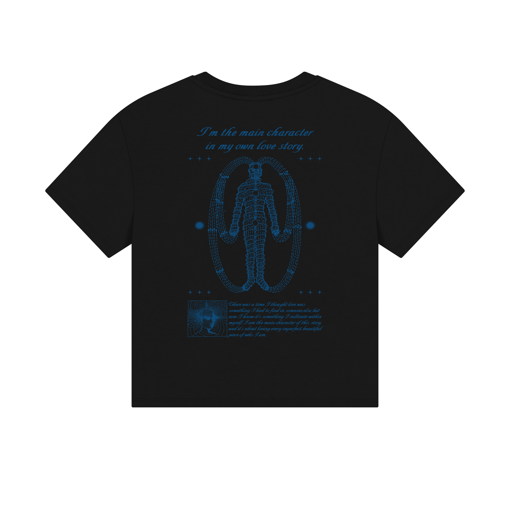 I’m the main character in my own love story Unisex Cropped Boxy Tee
