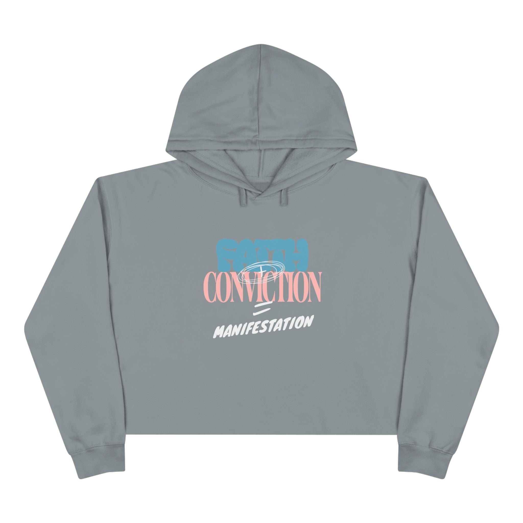 Faith + Conviction Manifestation Unisex Crop Hoodie