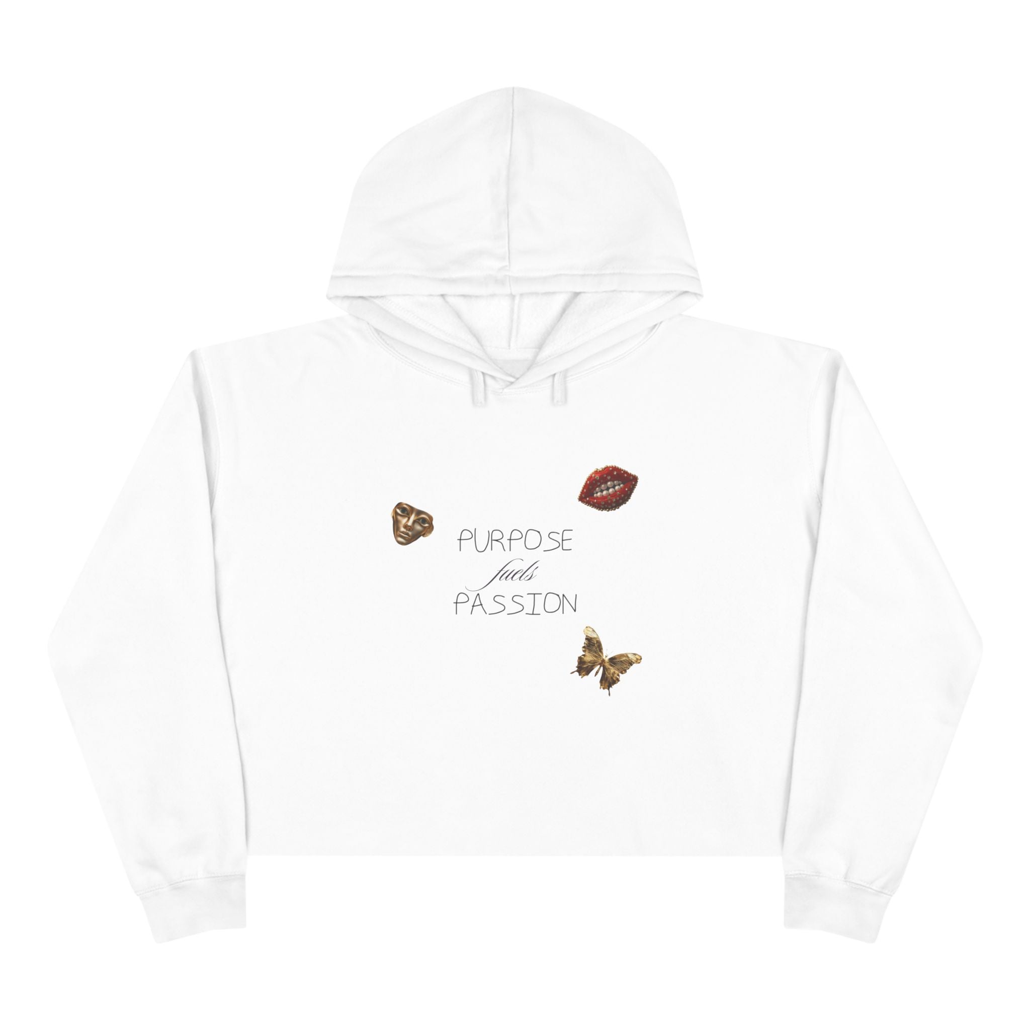 Purpose Fuel Passion Crop Hoodie