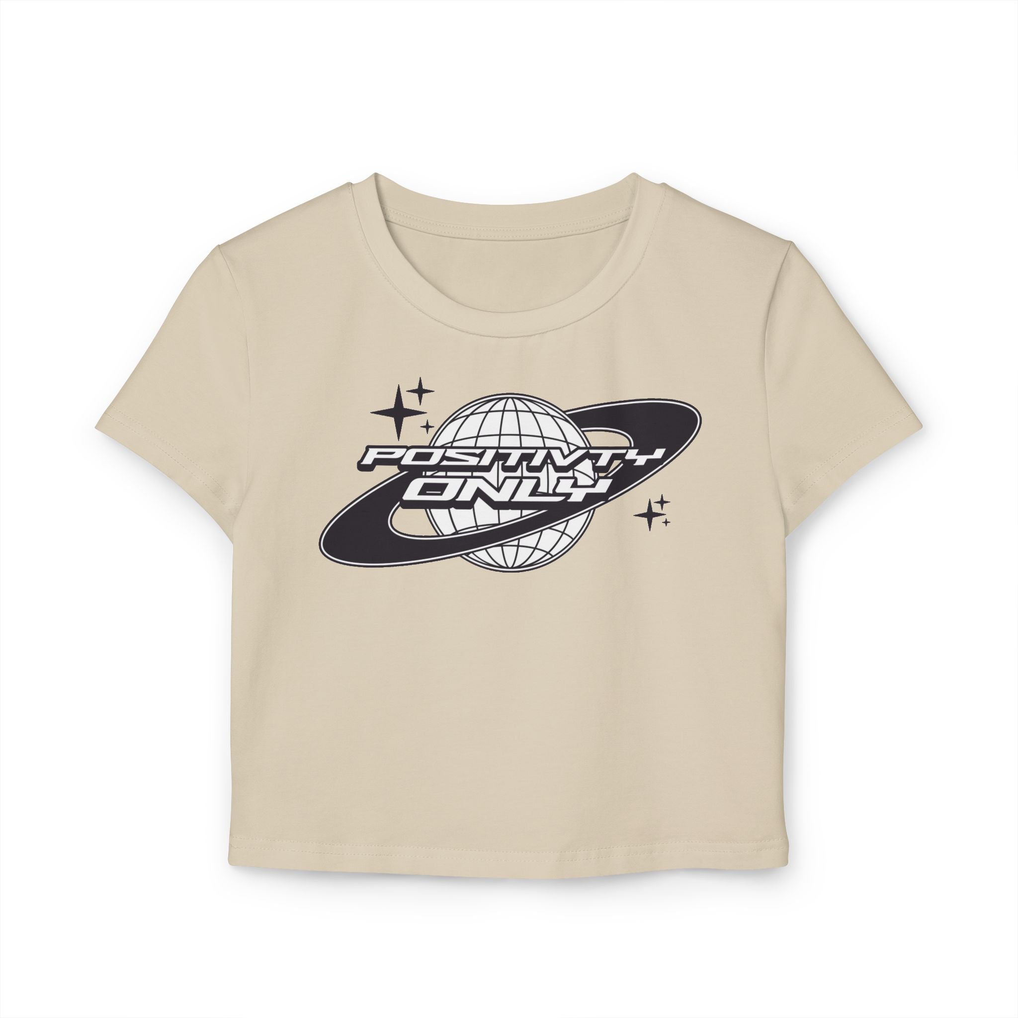 Postivity Only Women's croptop tiny Tee