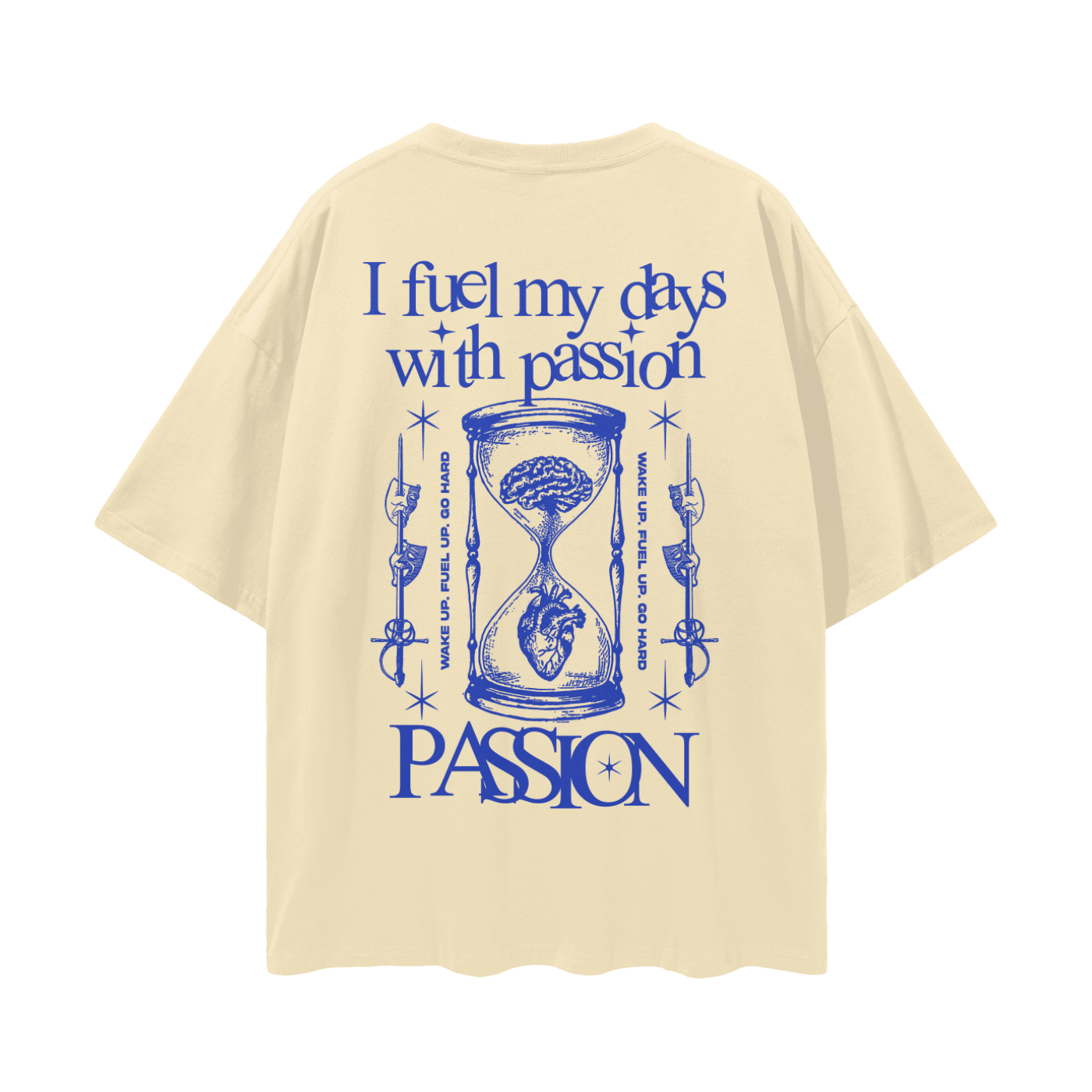 I Fuel My Days Streetwear Loose Drop Shoulder T-Shirt