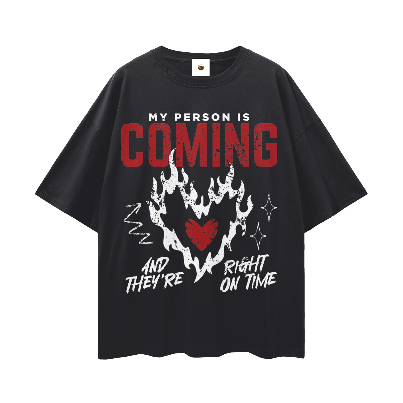 My Person Is Coming Streetwear Loose Drop Shoulder T-Shirt