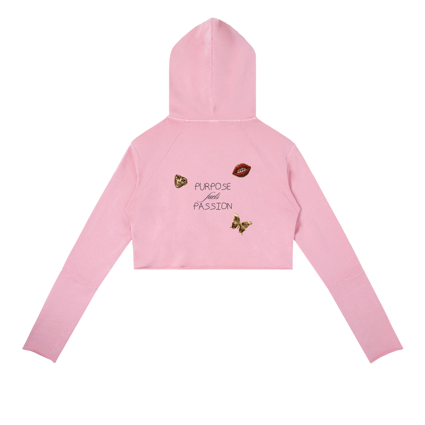 Purpose Fuels Passion Vintage Washed Raw Edge Hoodie