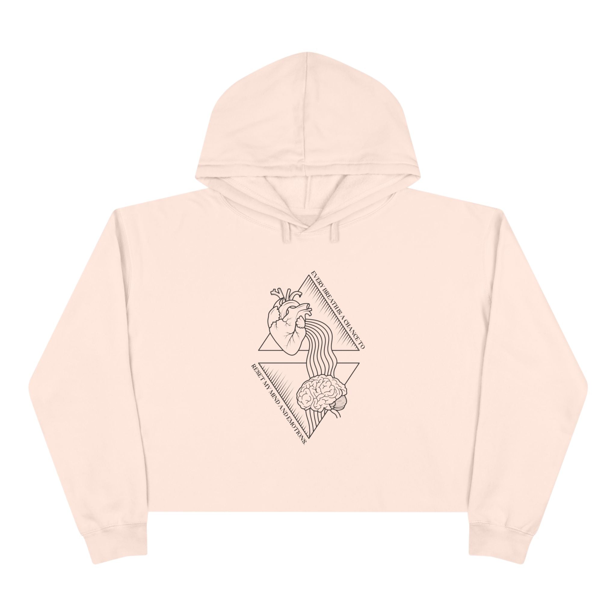 Every breath is a chance to reset my mind and emotions Unisex Crop Hoodie