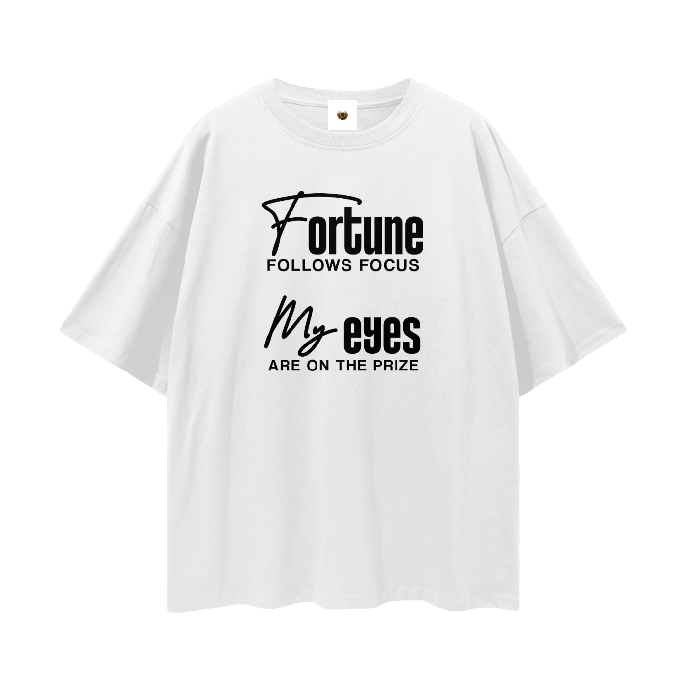 My Fortune My Eyes Streetwear Loose Drop Shoulder T-Shirt