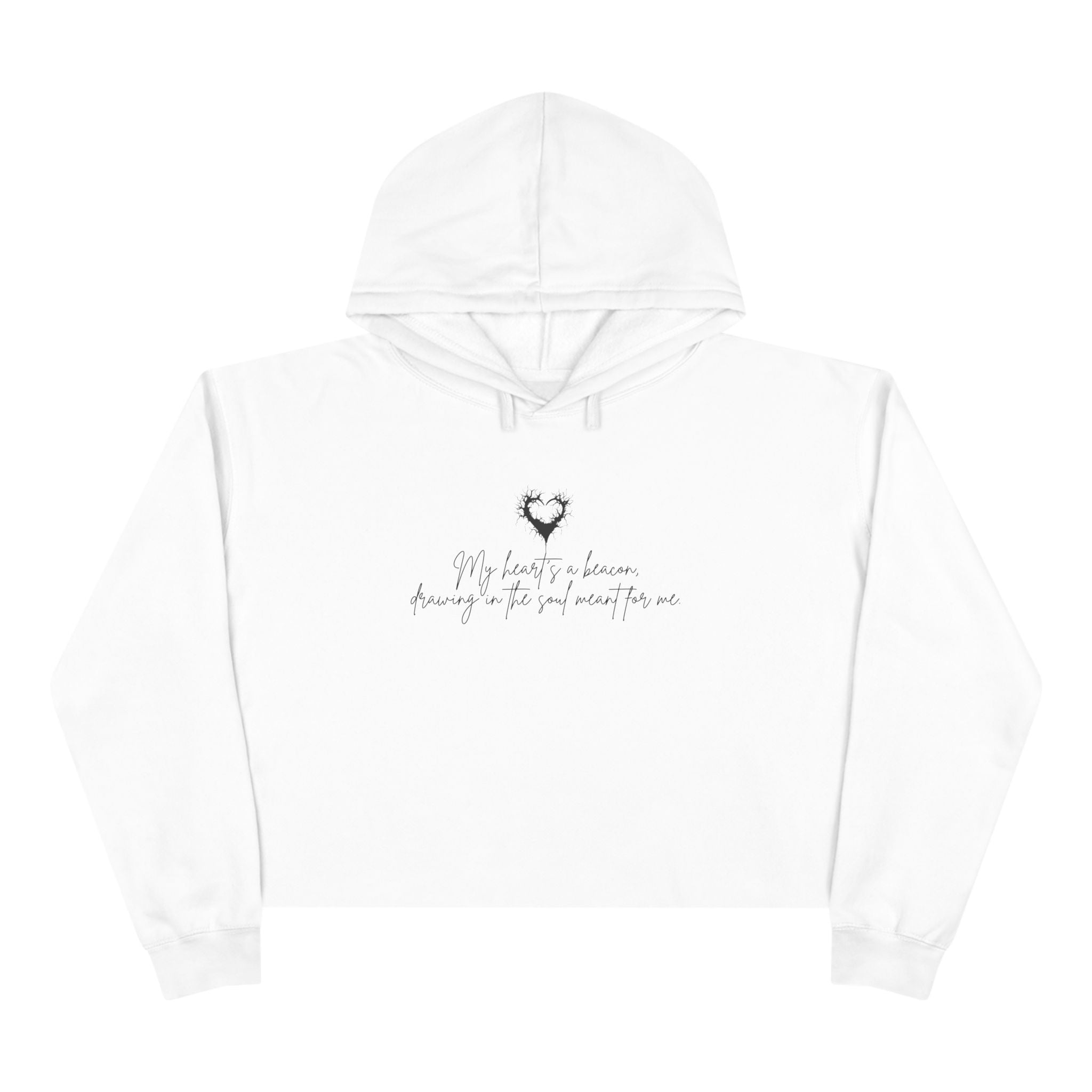 My Heart's A Beacon Unisex Crop Hoodie