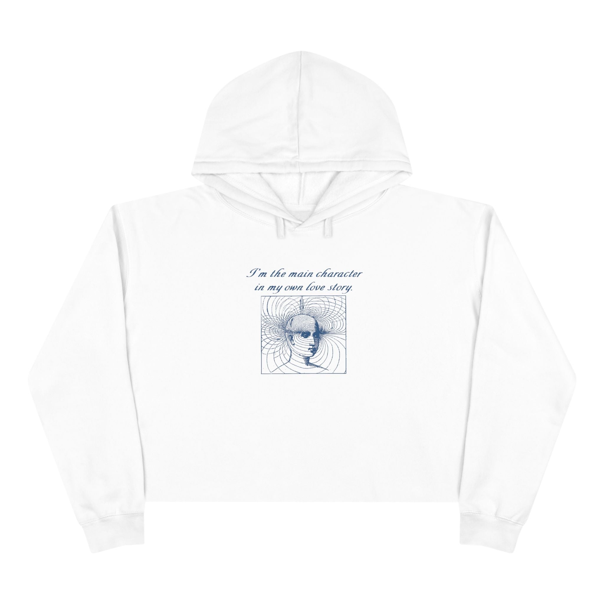 I’m the main character in my own love story Unisex Crop Hoodie
