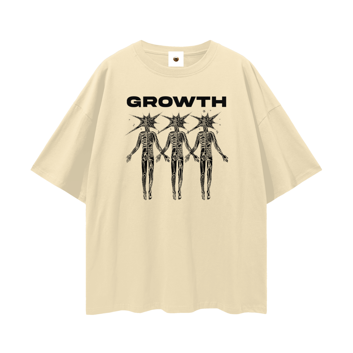 Growth Streetwear Loose Drop Shoulder T-Shirt