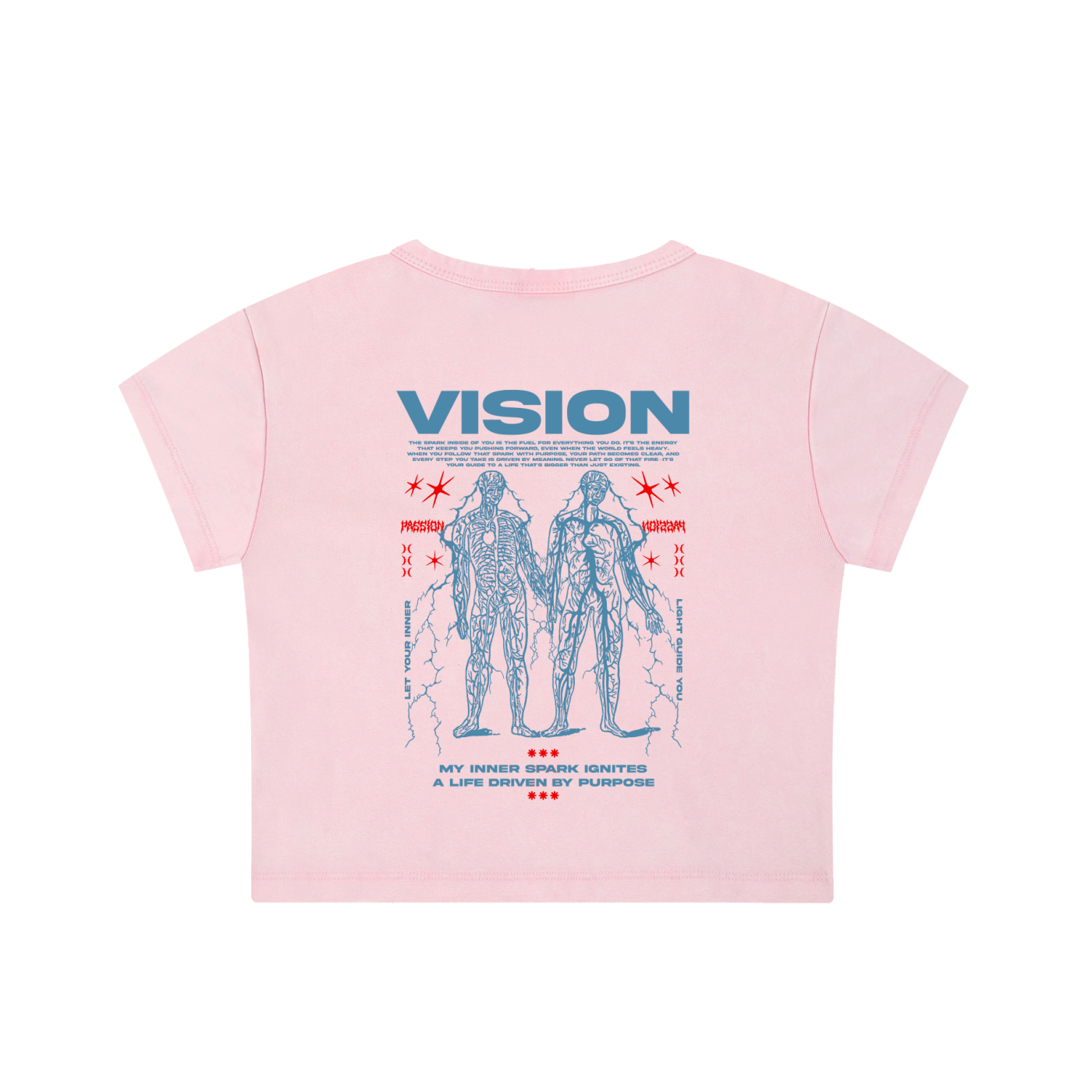 Vision Snow Washed Crop Top