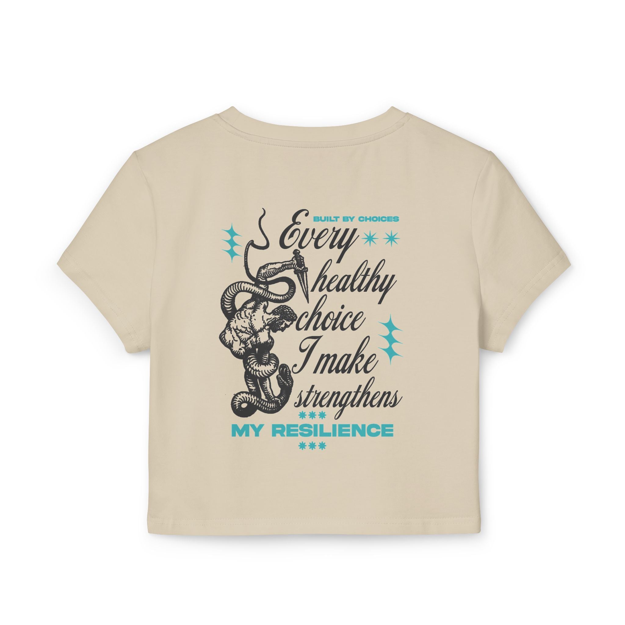 Every healthy choice I make strengthens my resilience Tiny Tee