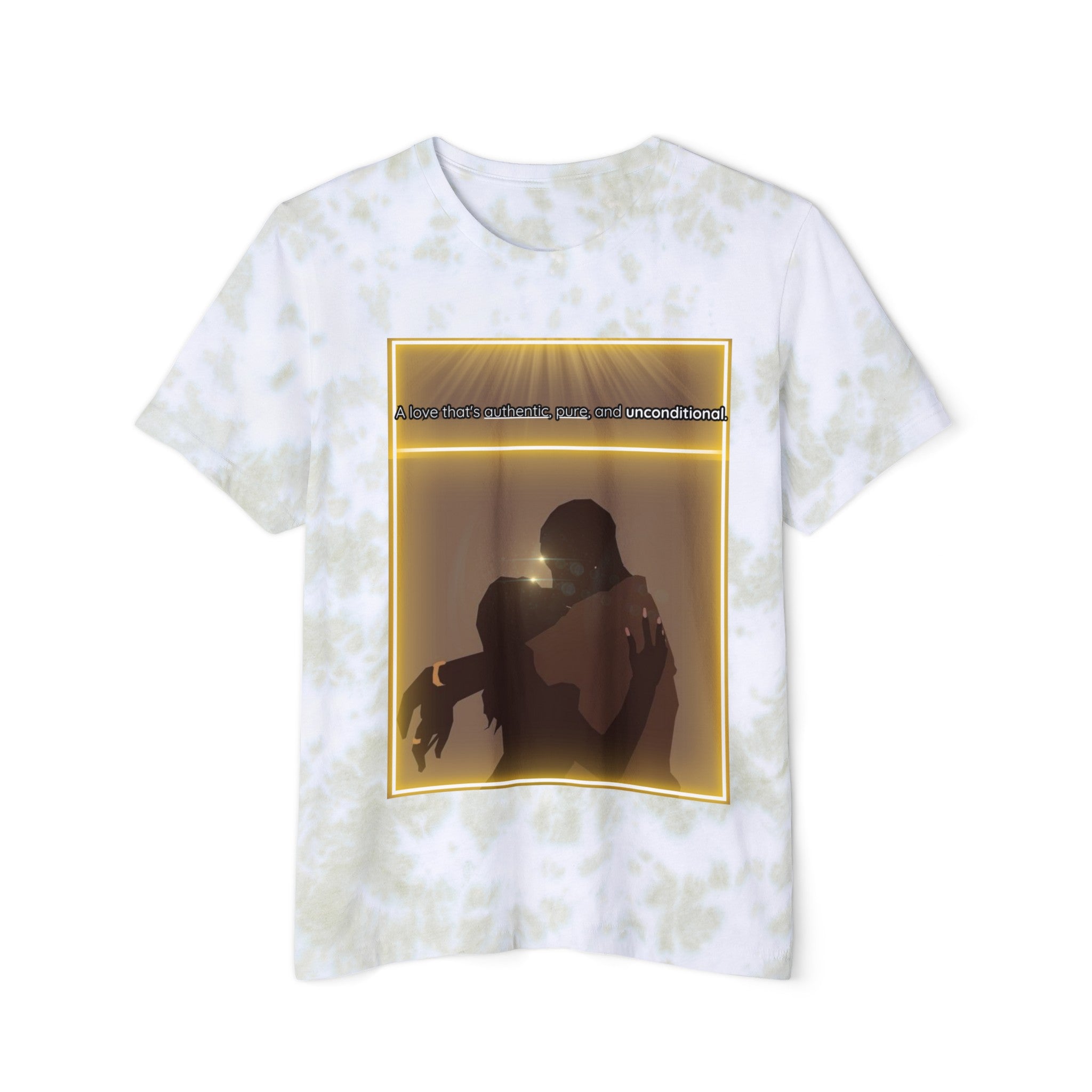 A love that authentic,pure,and unconditional  Unisex Tie-Dyed T-Shirt