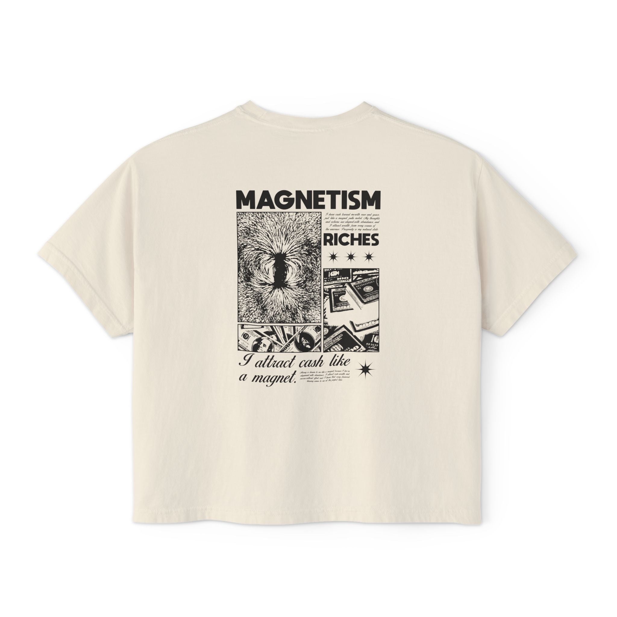 I Attract Cash Like A Magnet Unisex Cropped Boxy Tee