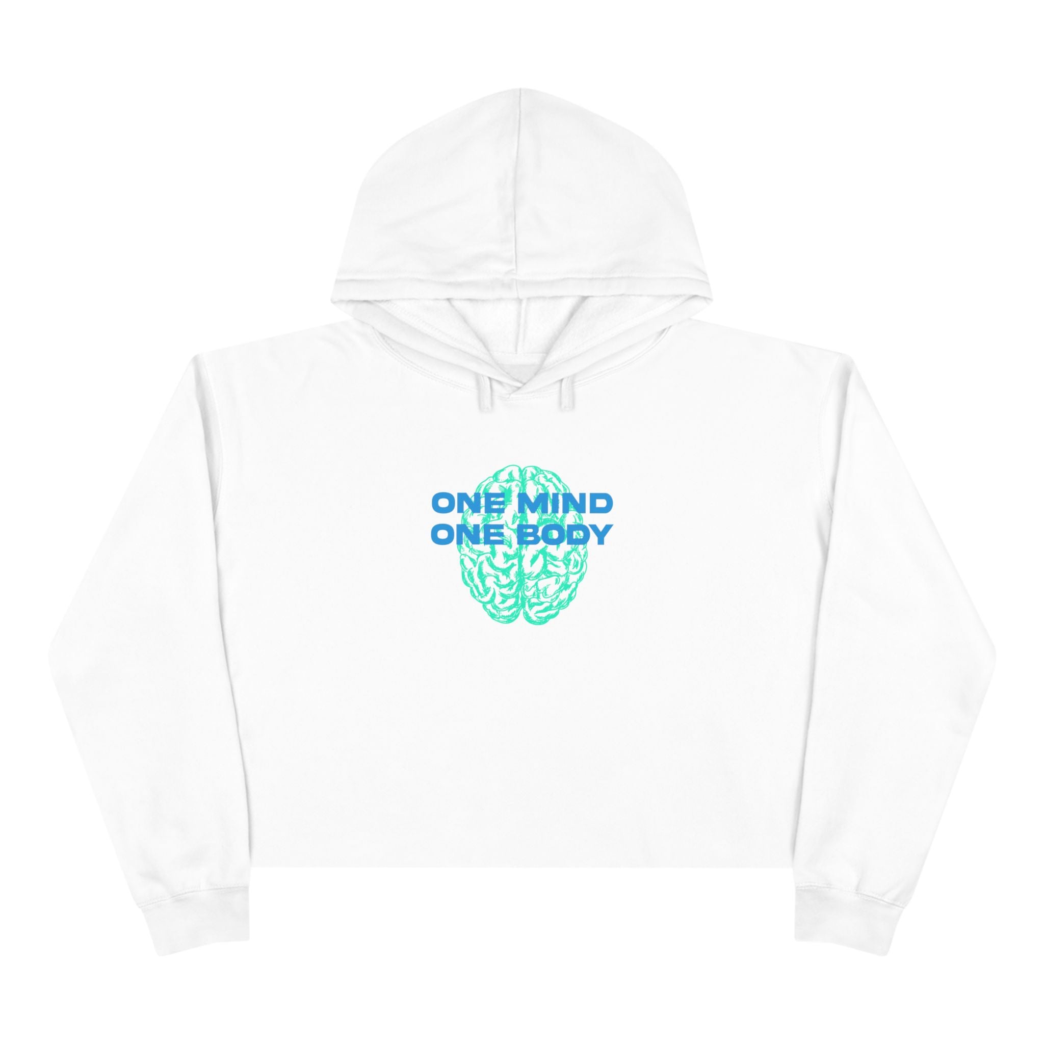 My body and mind work in harmony Unisex Crop Hoodie