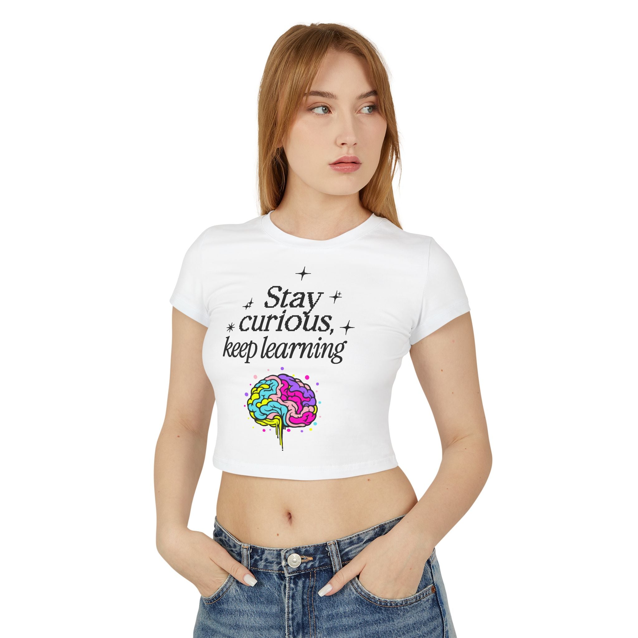 Stay Curious Keep Learning tiny Tee