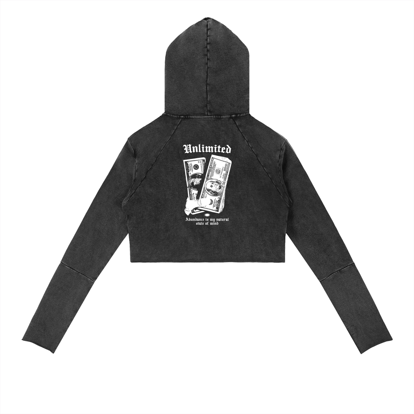 Unlimited Vintage Washed Raw Edge Hoodie