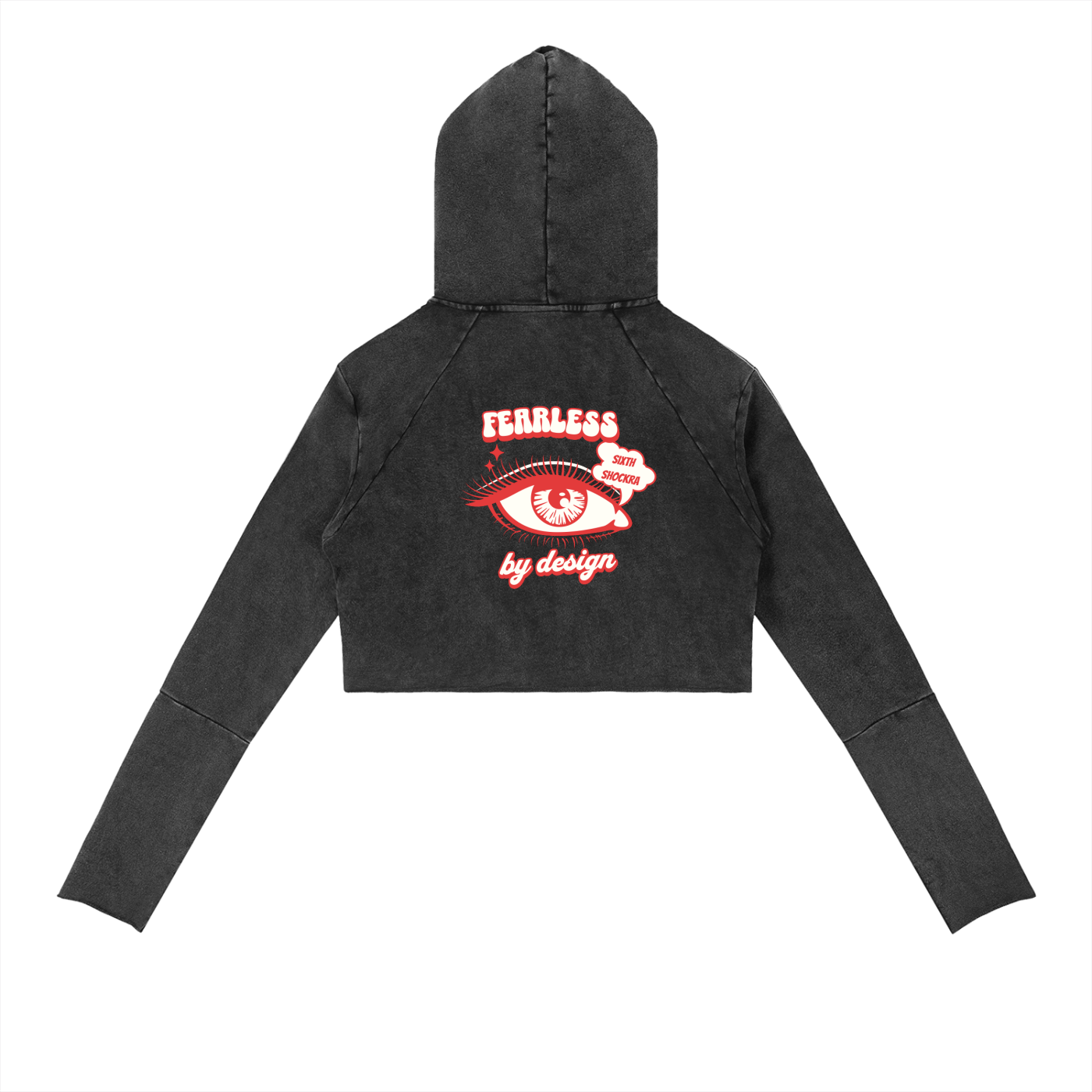 Fearless By Design Vintage Washed Raw Edge Hoodie