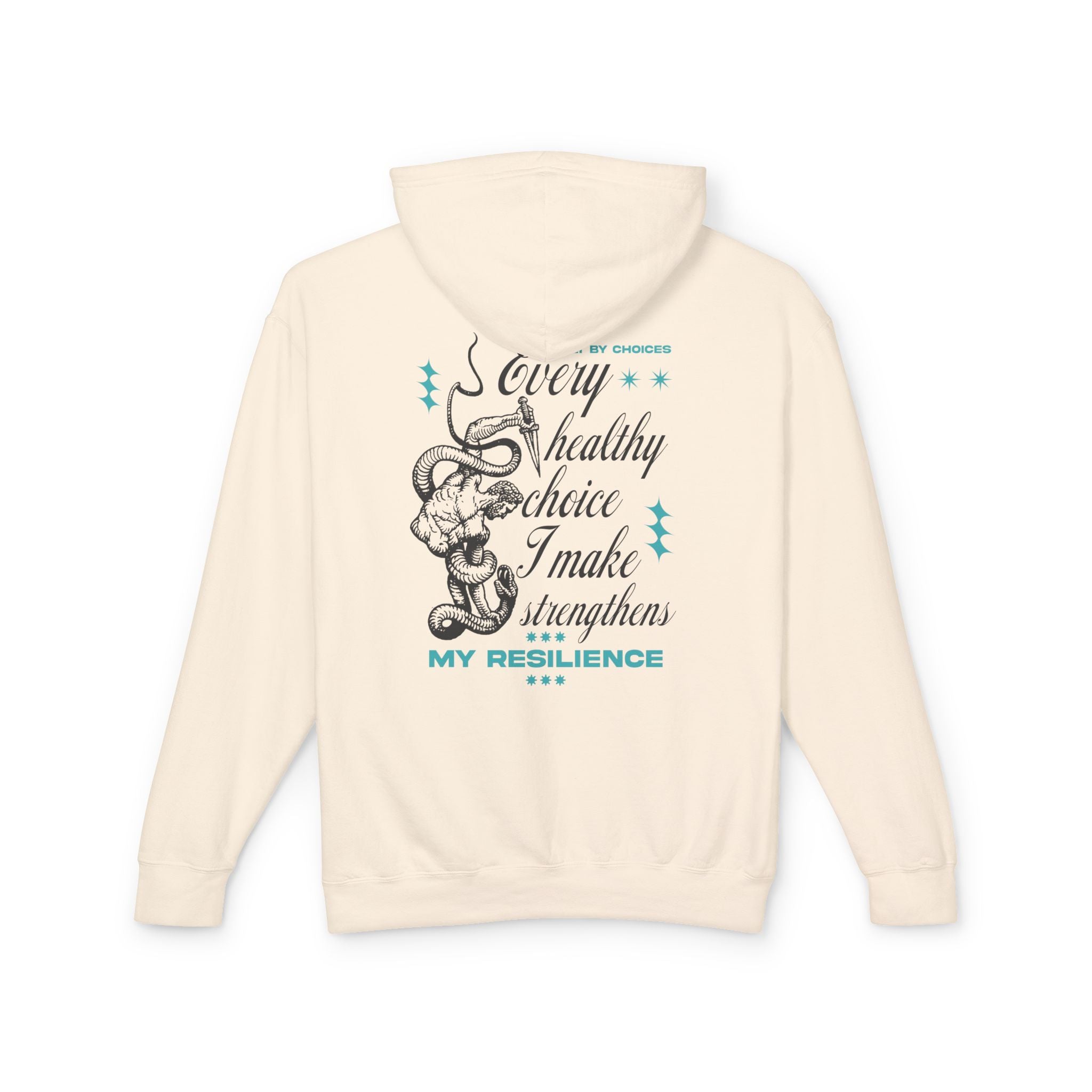 Every healthy choice I make strengthens my resilience Hoodie