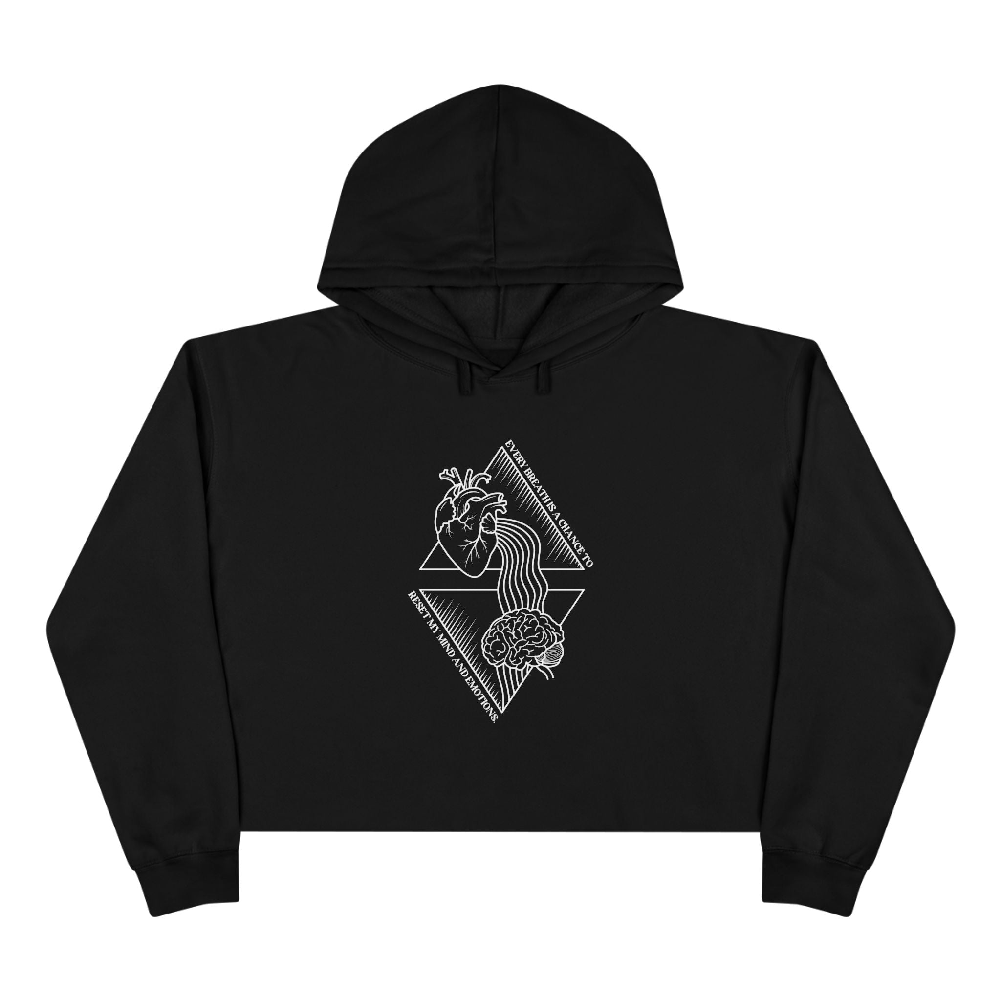 Every breath is a chance to reset my mind and emotions Unisex Crop Hoodie