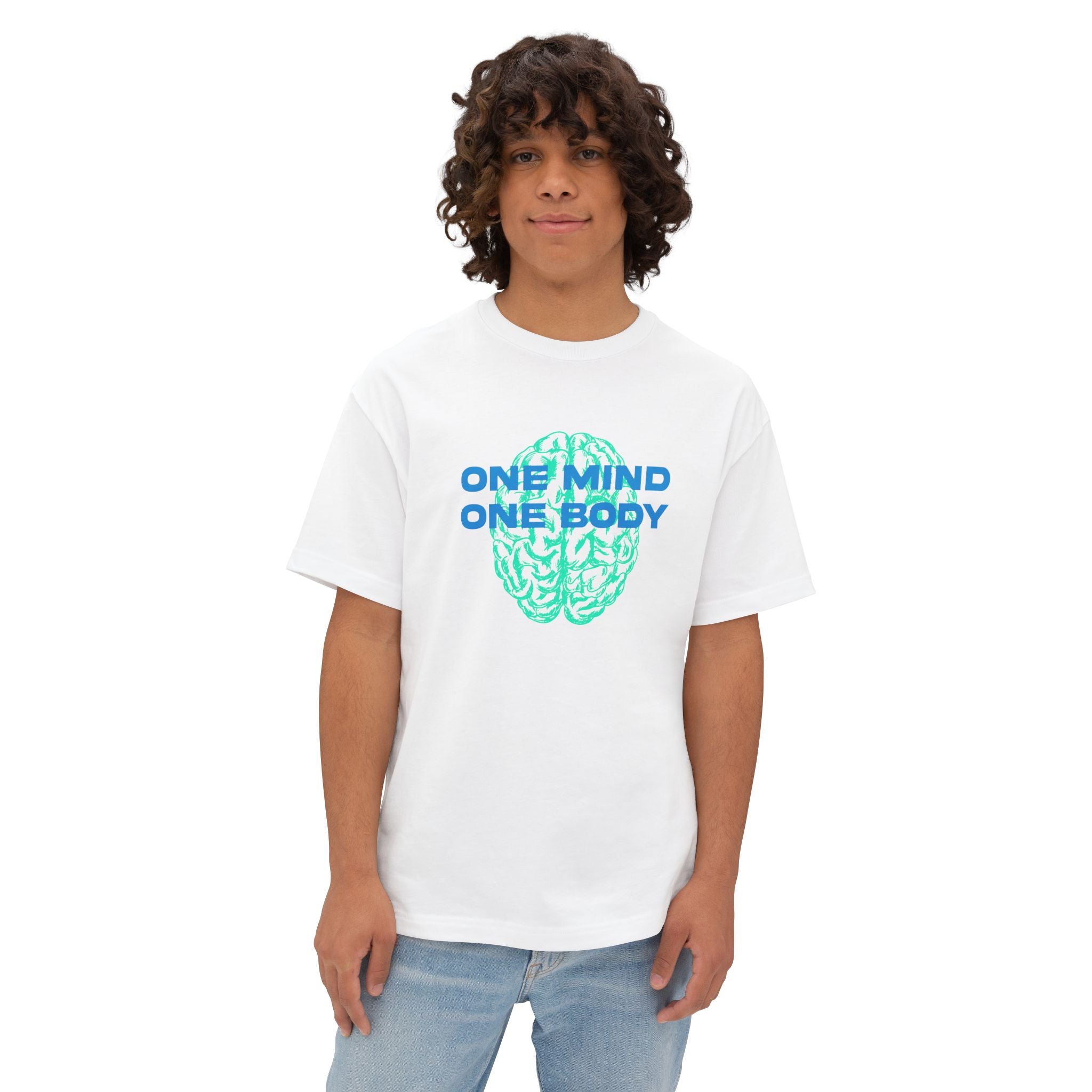 My body and mind work in harmony Unisex Oversized Tee