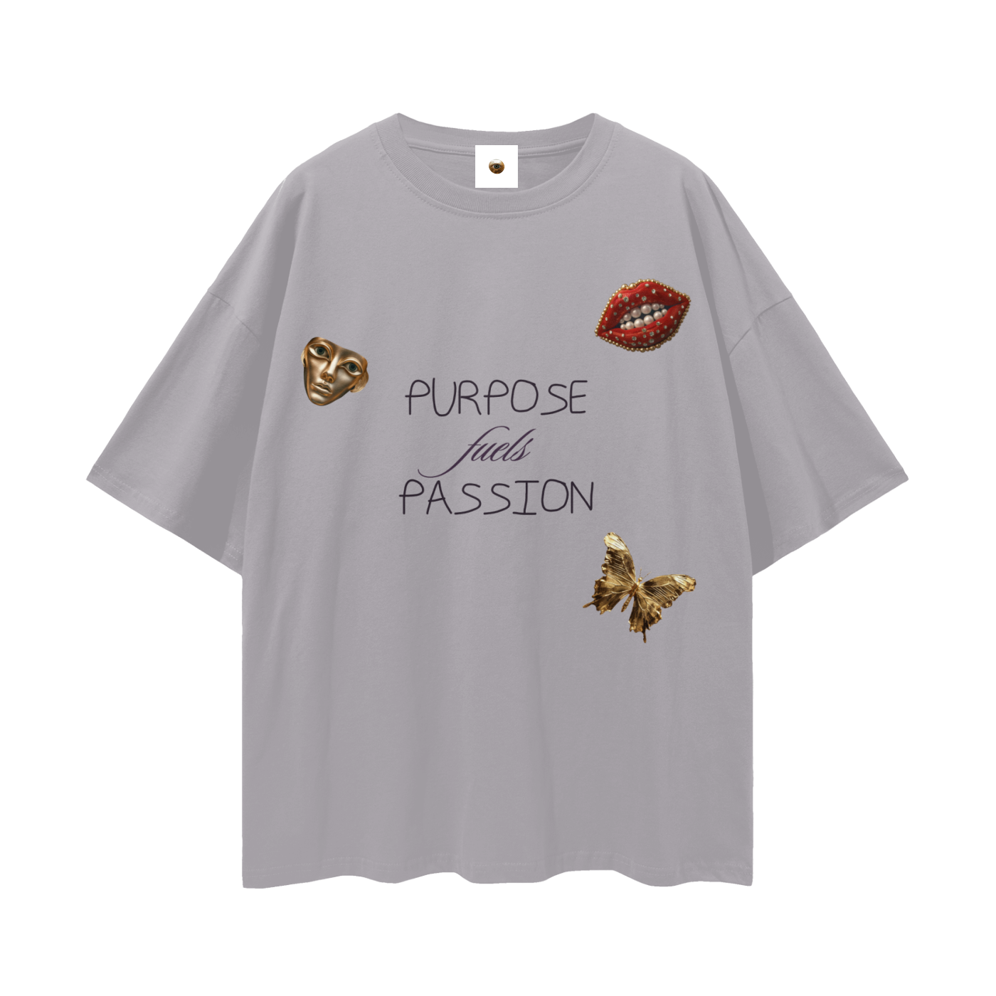 Purpose Fuels Passion Streetwear Loose Drop Shoulder T-Shirt