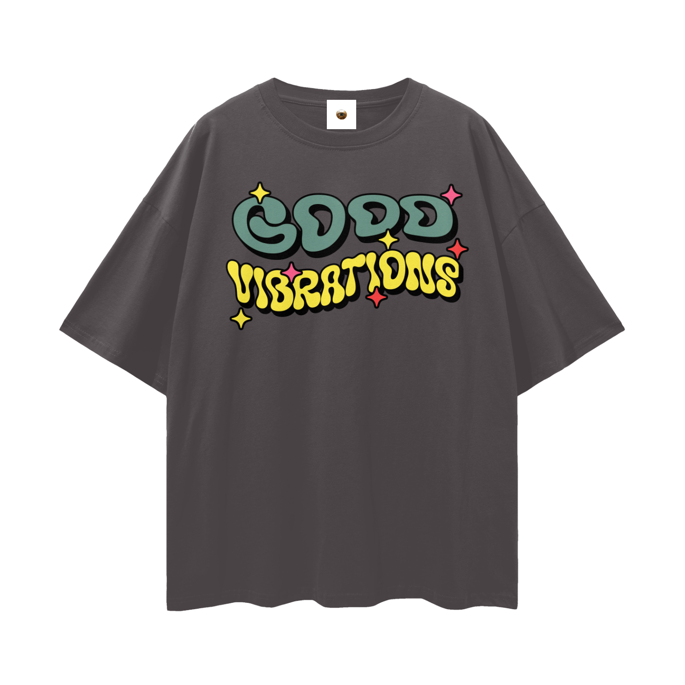 Good Vibrations Streetwear Loose Drop Shoulder T-Shirt