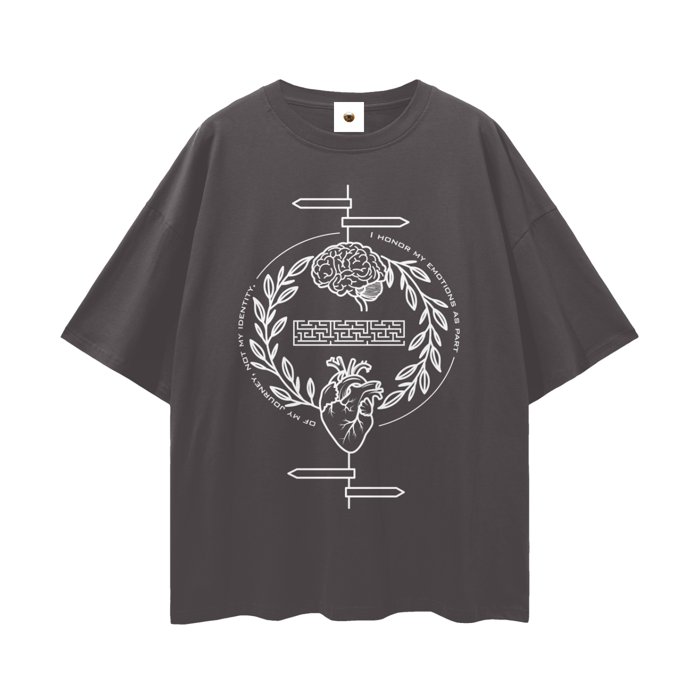 I Honor My Emotions Streetwear Loose Drop Shoulder T-Shirt