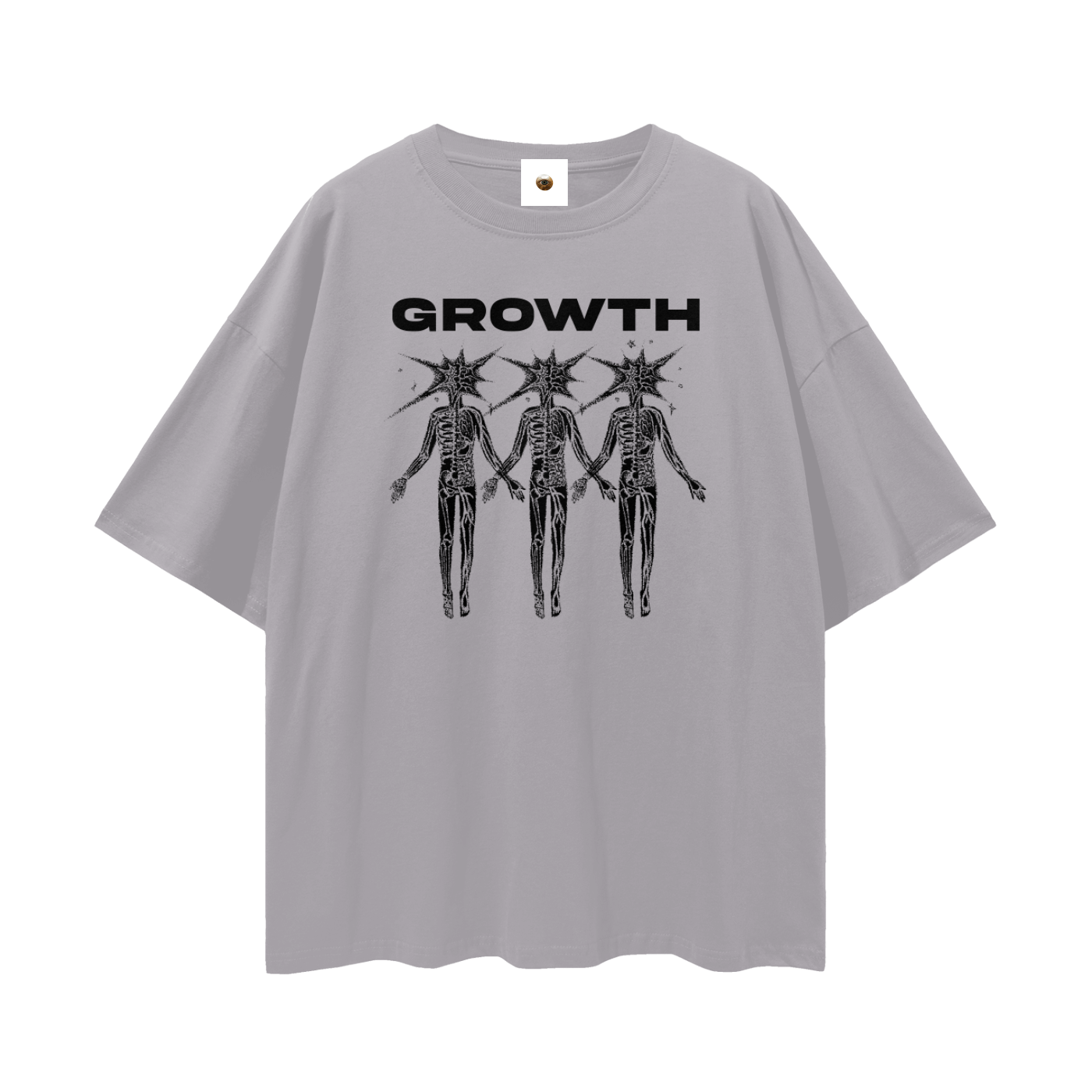 Growth Streetwear Loose Drop Shoulder T-Shirt