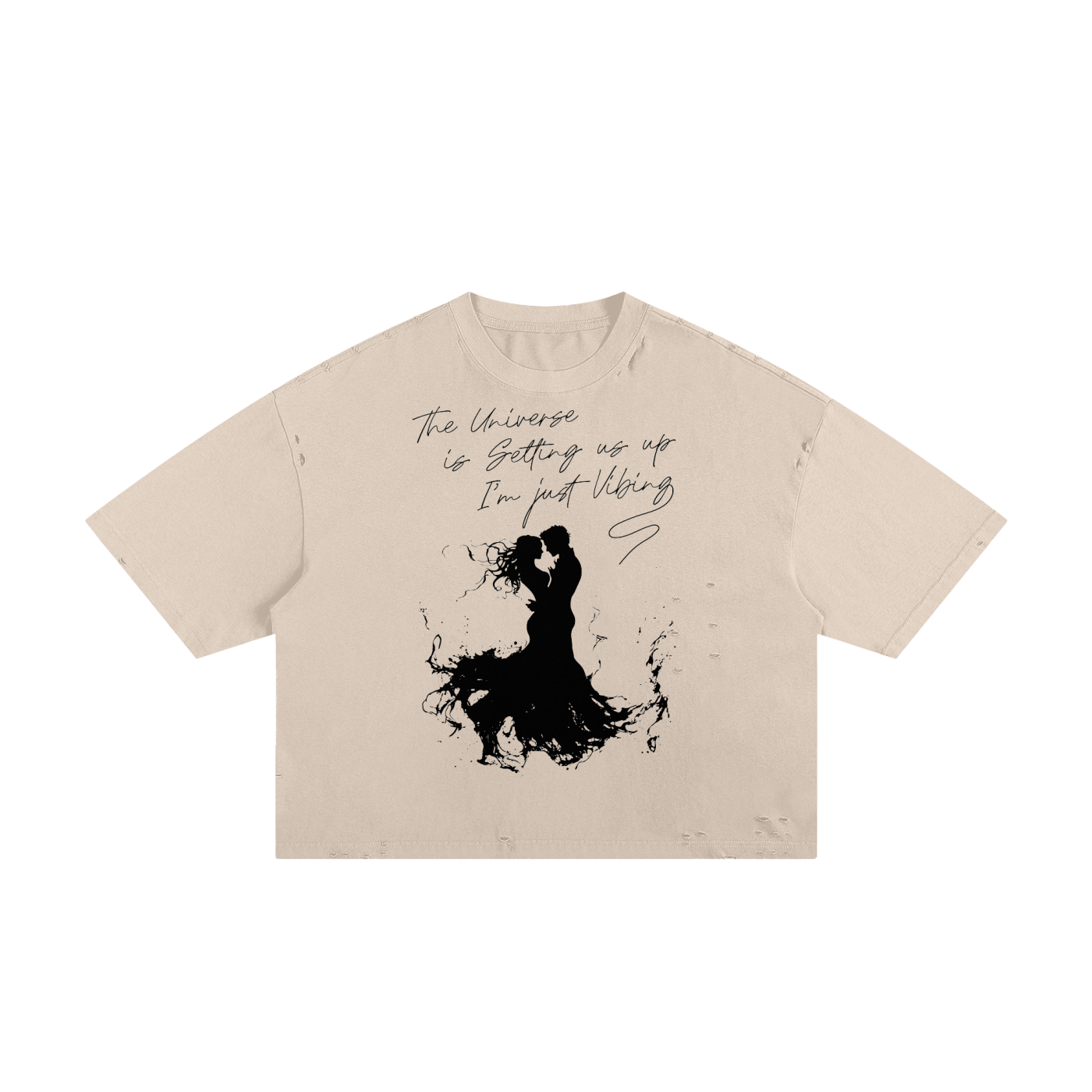 The Universe is Getting Up Classic Frayed Boxy Tee