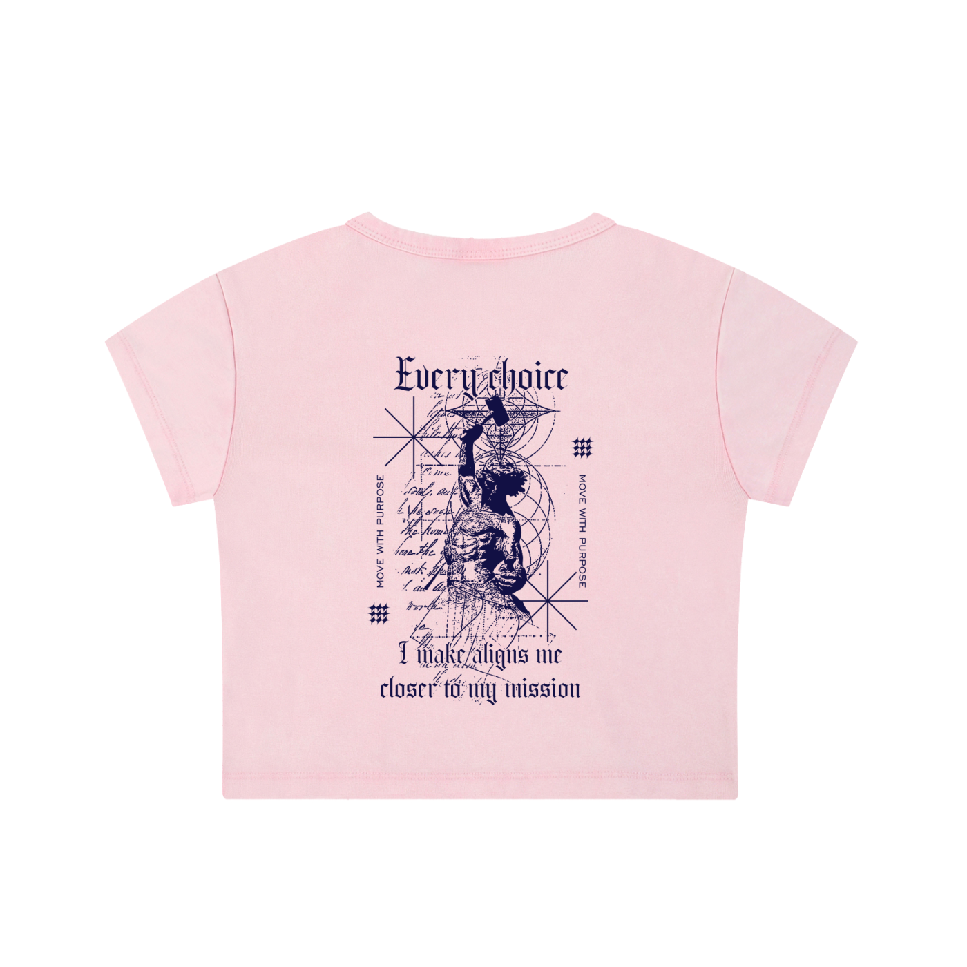 Move With Purpose Snow Washed Crop Top