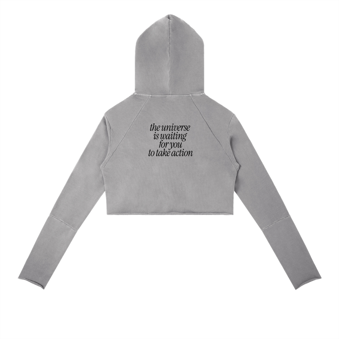 The Universe Is Waiting Vintage Washed Raw Edge Hoodie