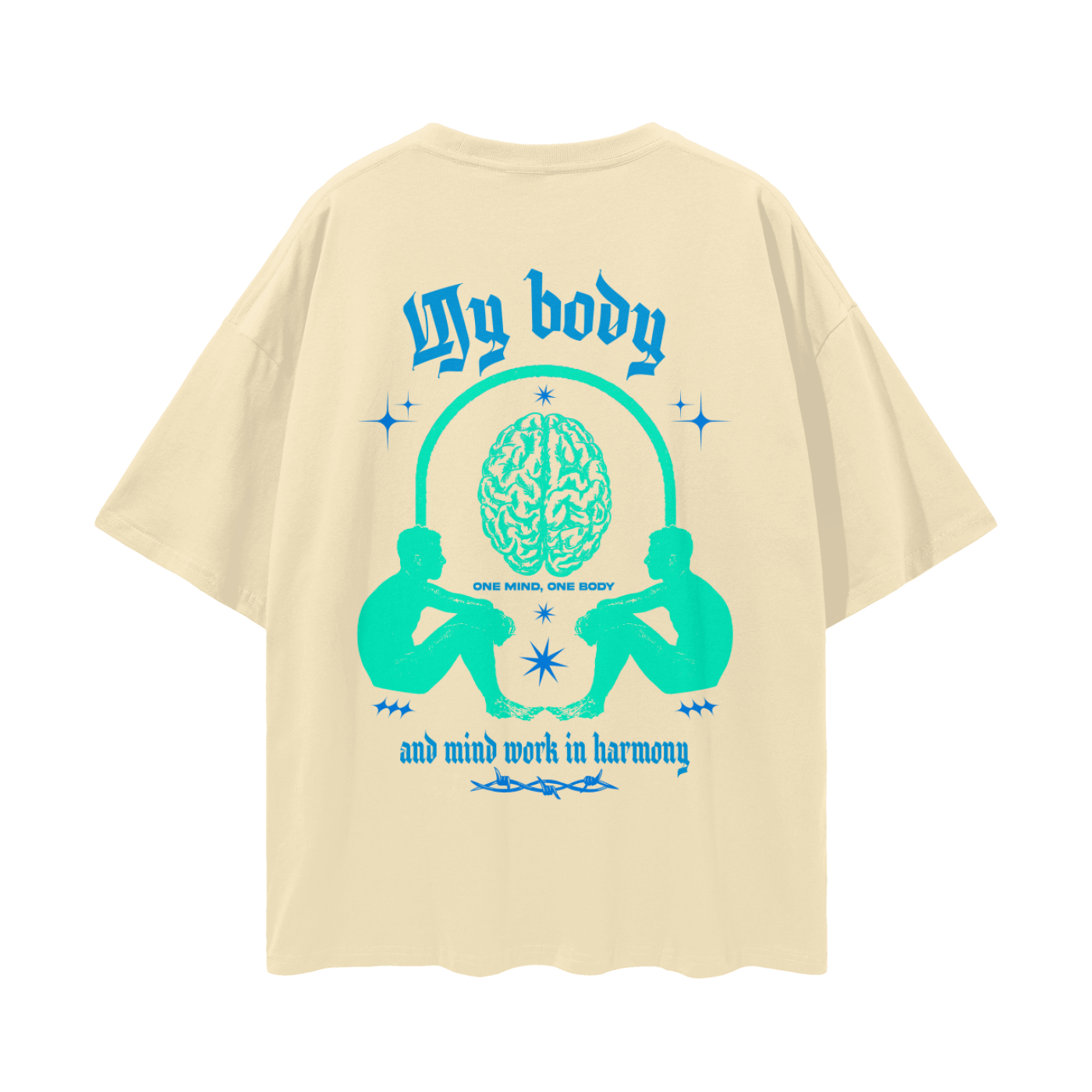 One Mind One Body Streetwear Loose Drop Shoulder T-Shirt