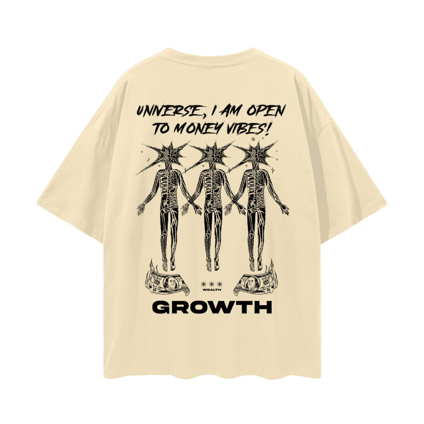 Growth Streetwear Loose Drop Shoulder T-Shirt