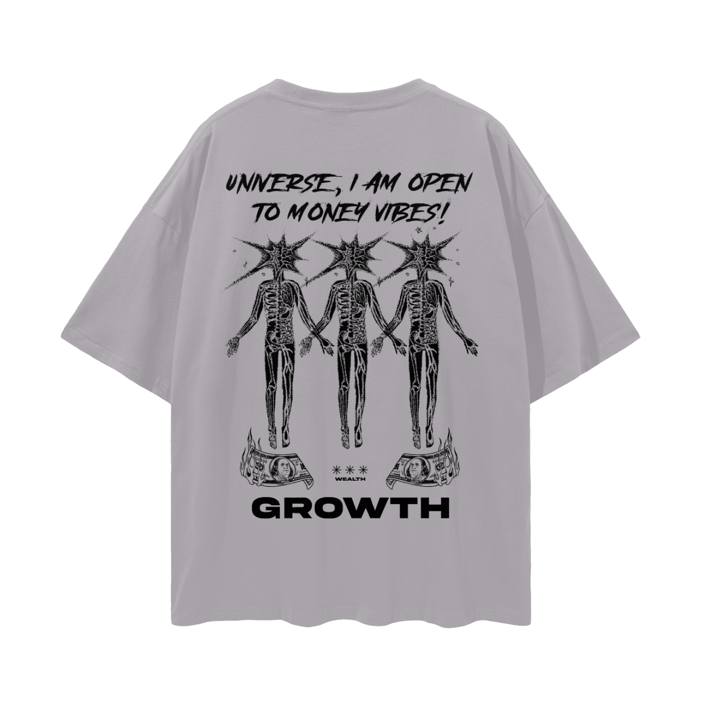Growth Streetwear Loose Drop Shoulder T-Shirt