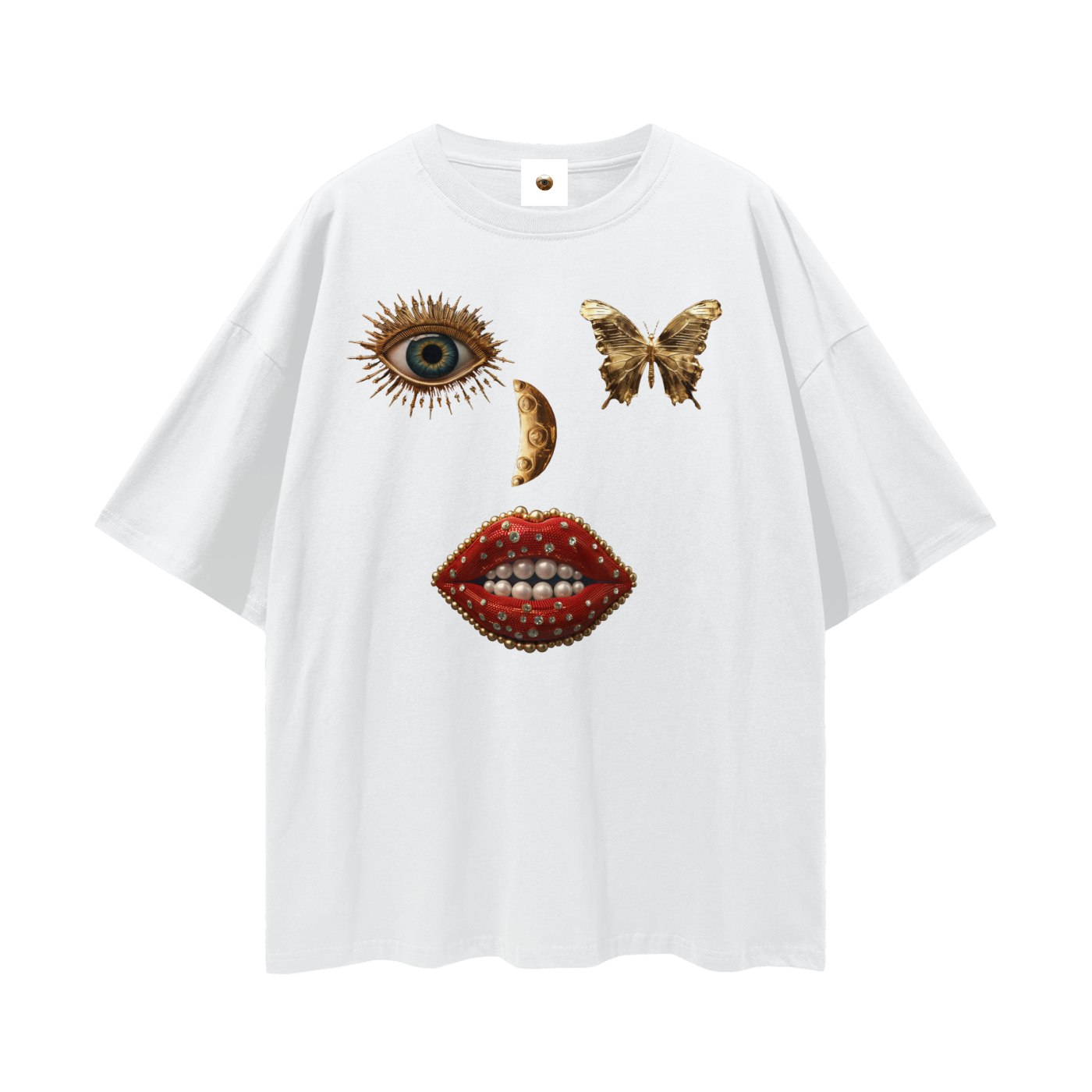 SS Face Streetwear Loose Drop Shoulder T-Shirt