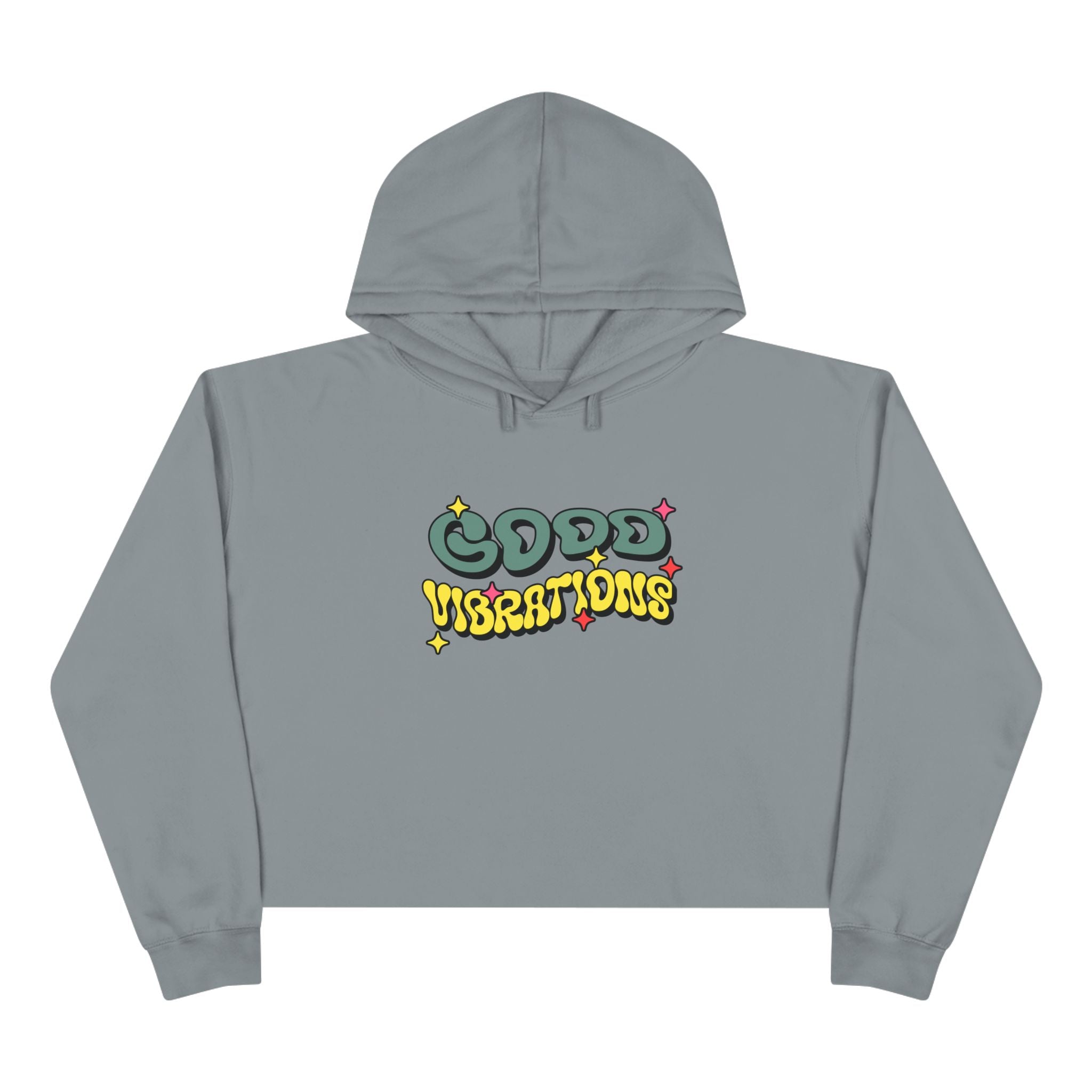 Good Vibration Unisex Crop Hoodie