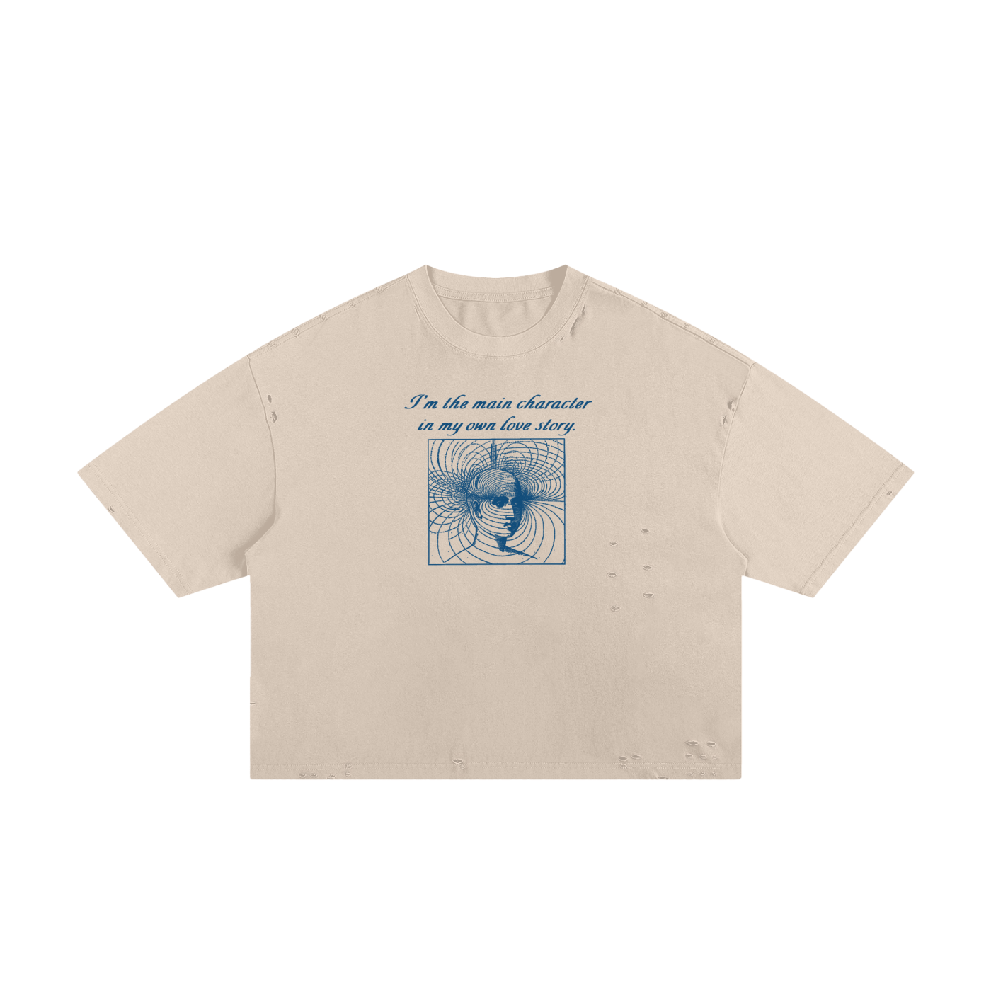 I’m the main character in my own love story Unisex Cropped Boxy Tee