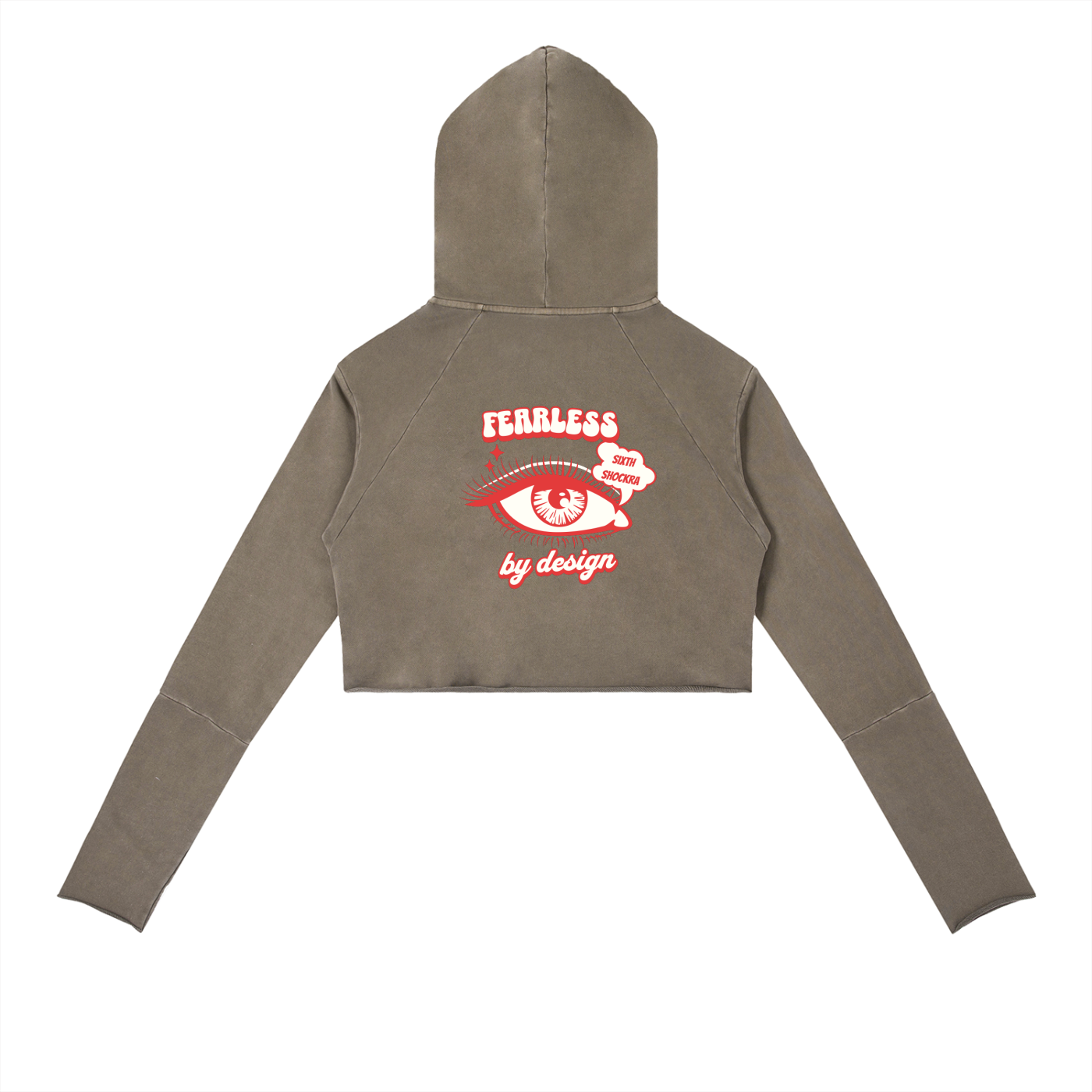 Fearless By Design Vintage Washed Raw Edge Hoodie