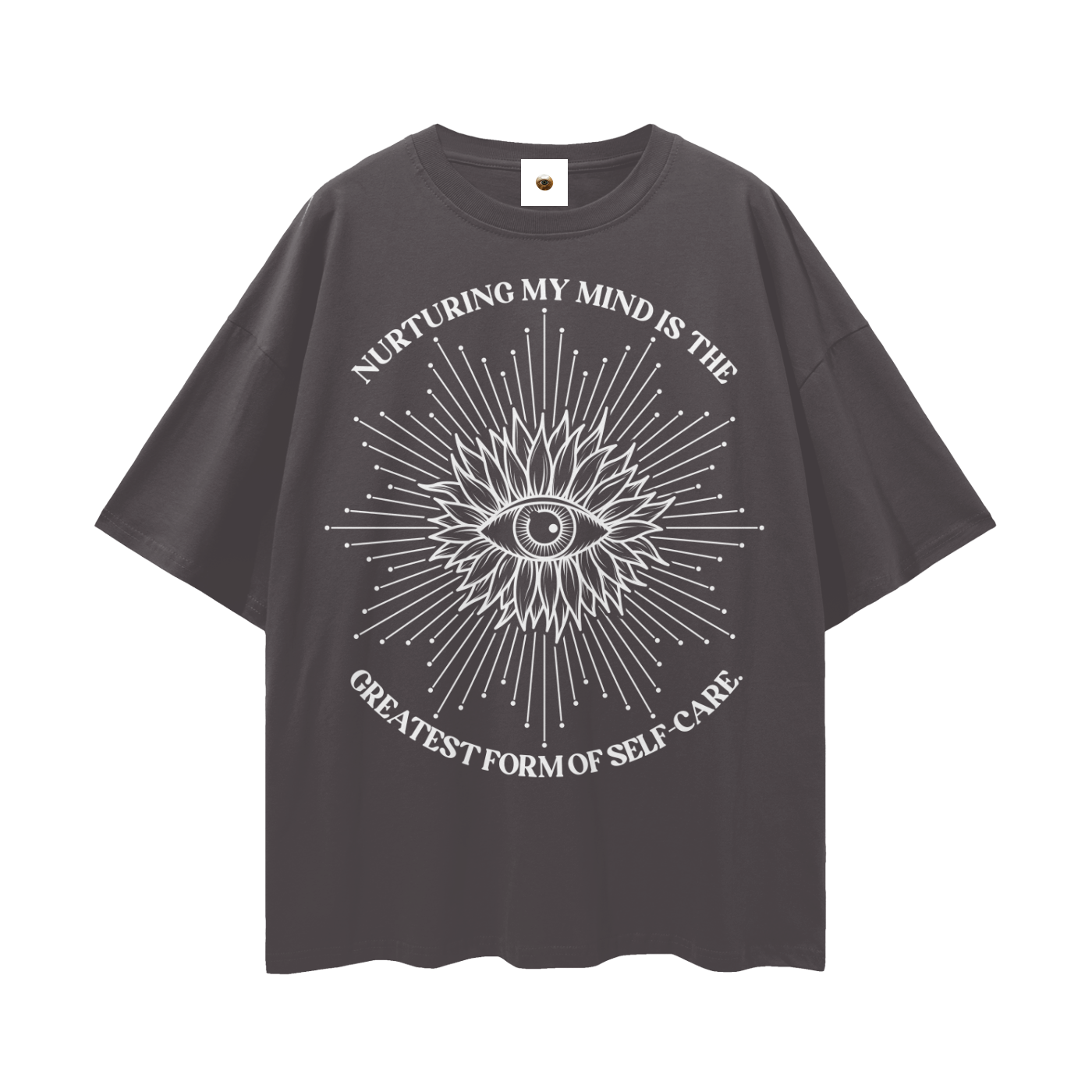 Nurturing My Mind Streetwear Loose Drop Shoulder T-Shirt